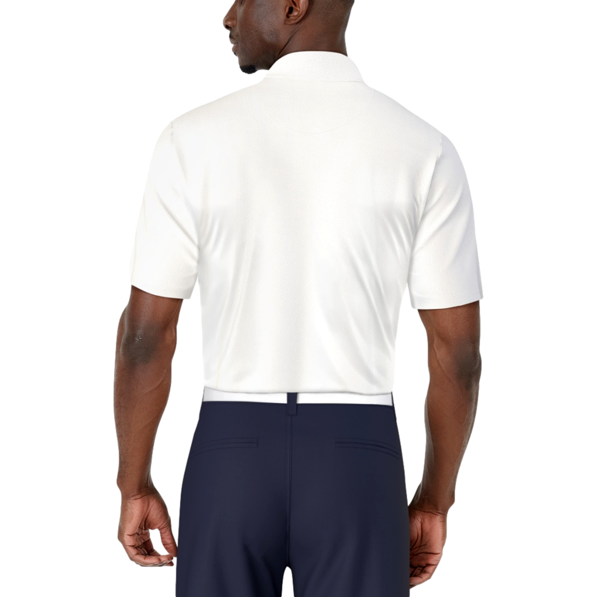 Solar Chest Print Men's Short Sleeve Golf Polo Shirt