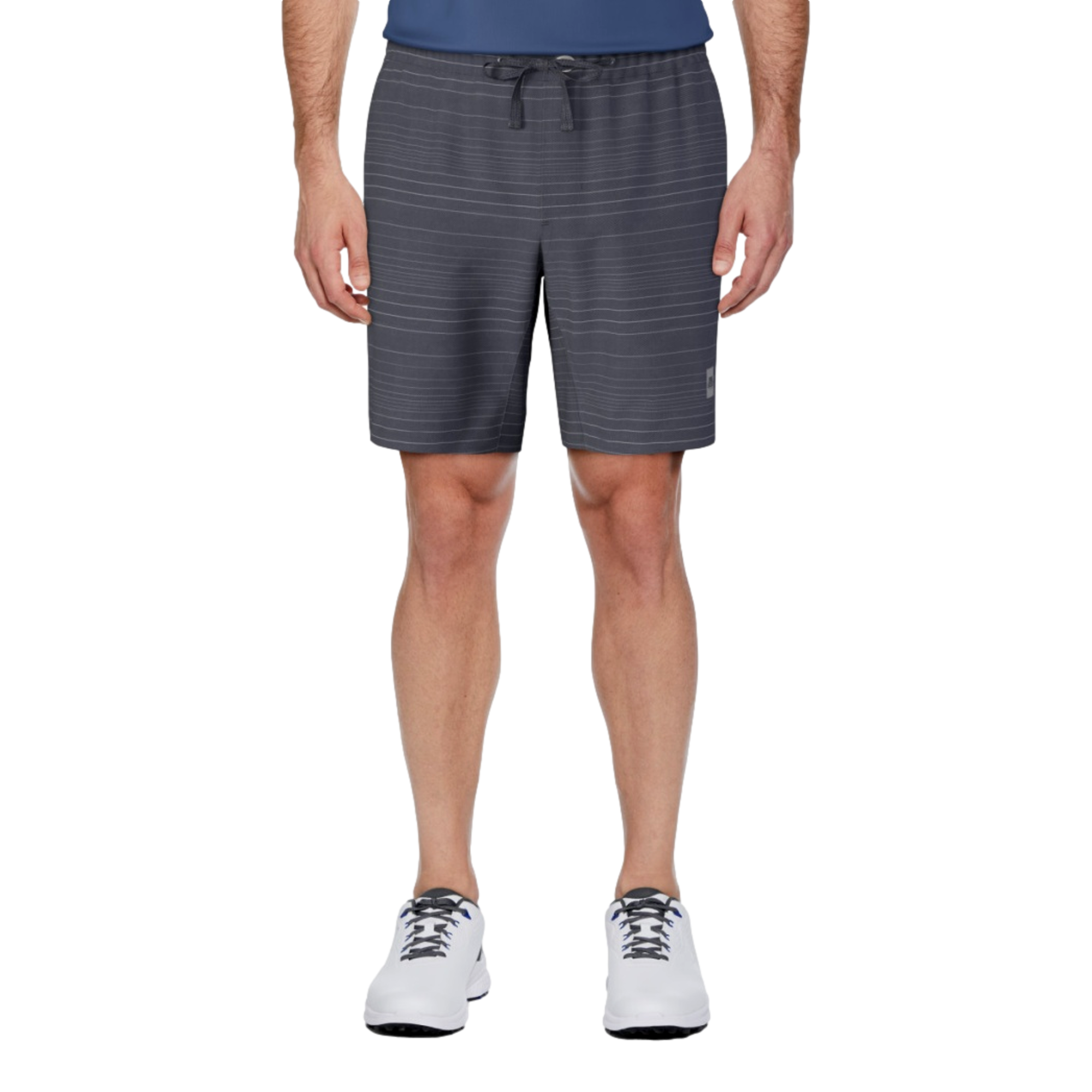 Linear Texture Printed Men's 8" Golf Shorts