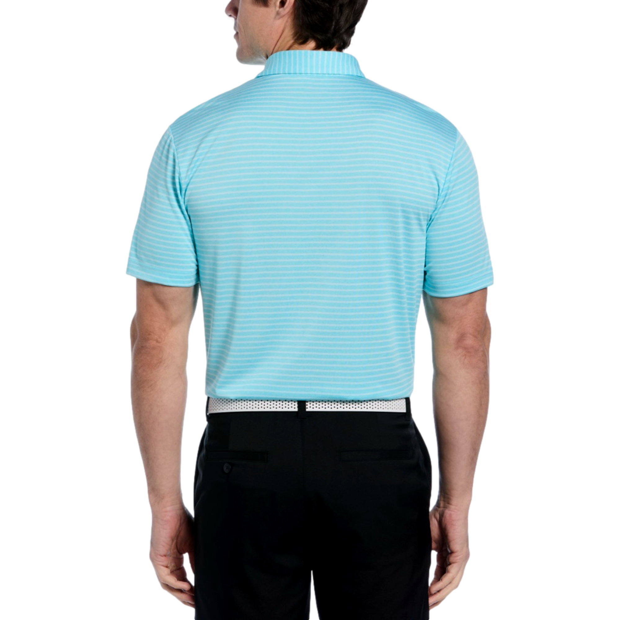 Heather Feeder Men's Short Sleeve Golf Polo Shirt