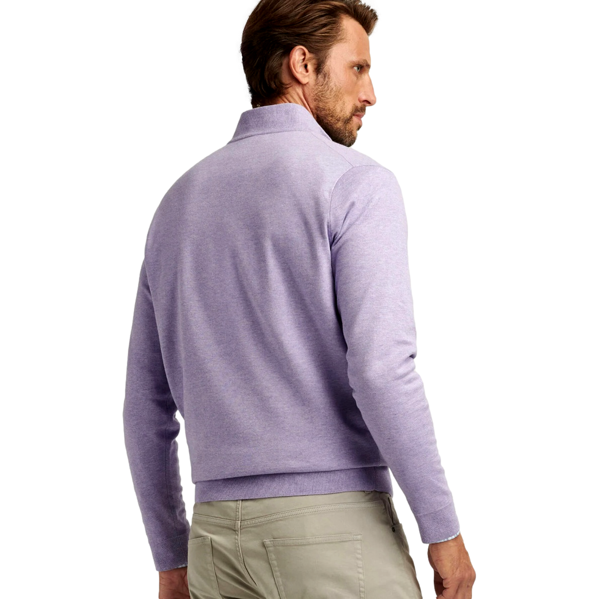 Coolspun Cotton Men's Golf Quarter Zip Sweater