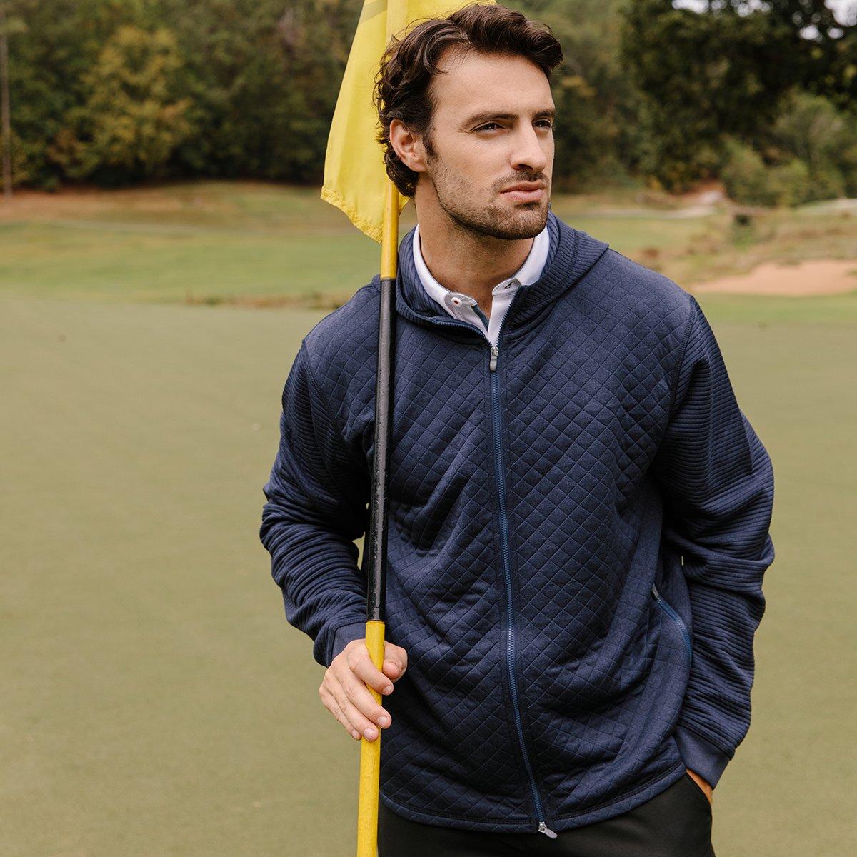 Men's Textured Hooded Jacket PGA TOUR Superstore