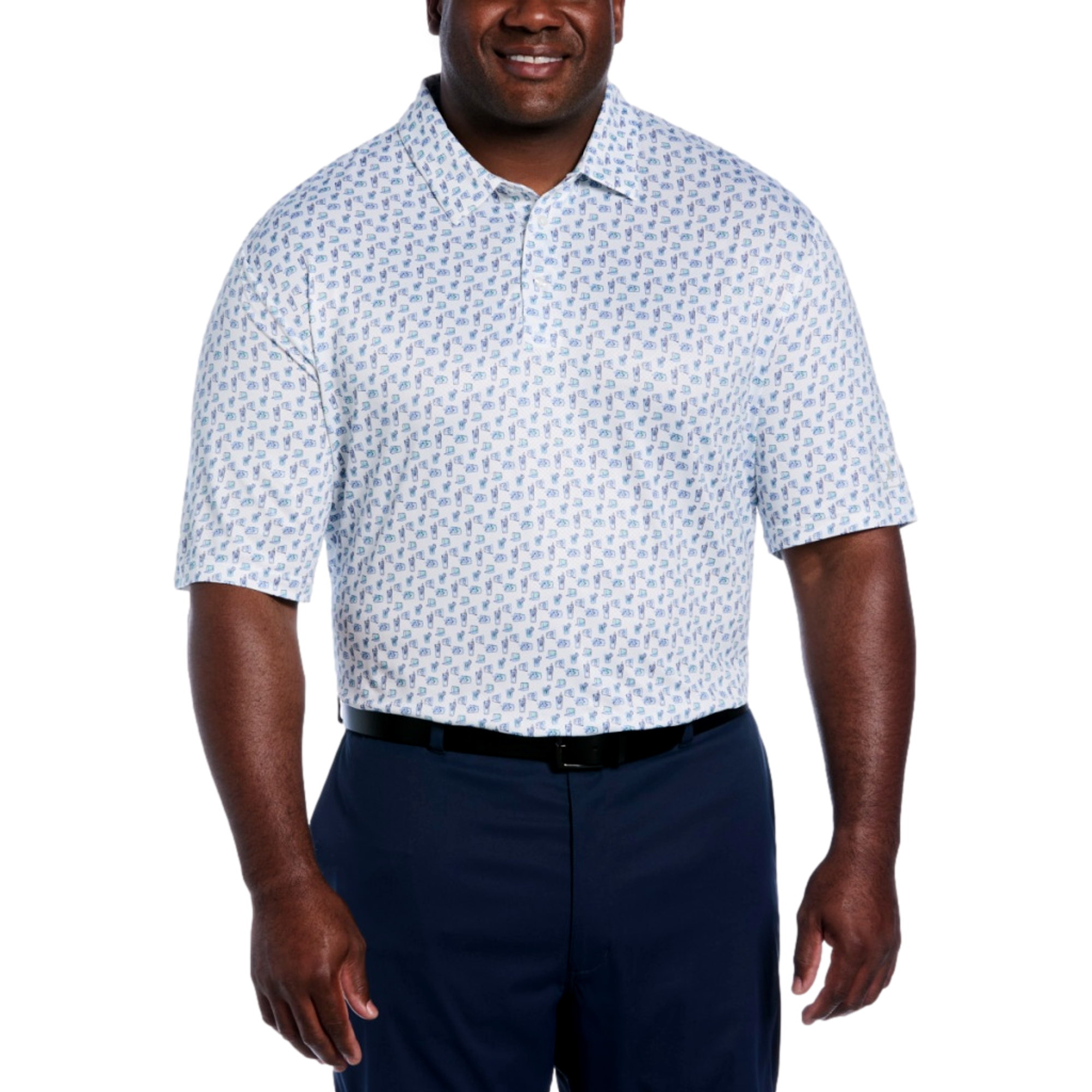 Refreshments Printed Polo Shirt - Big & Tall