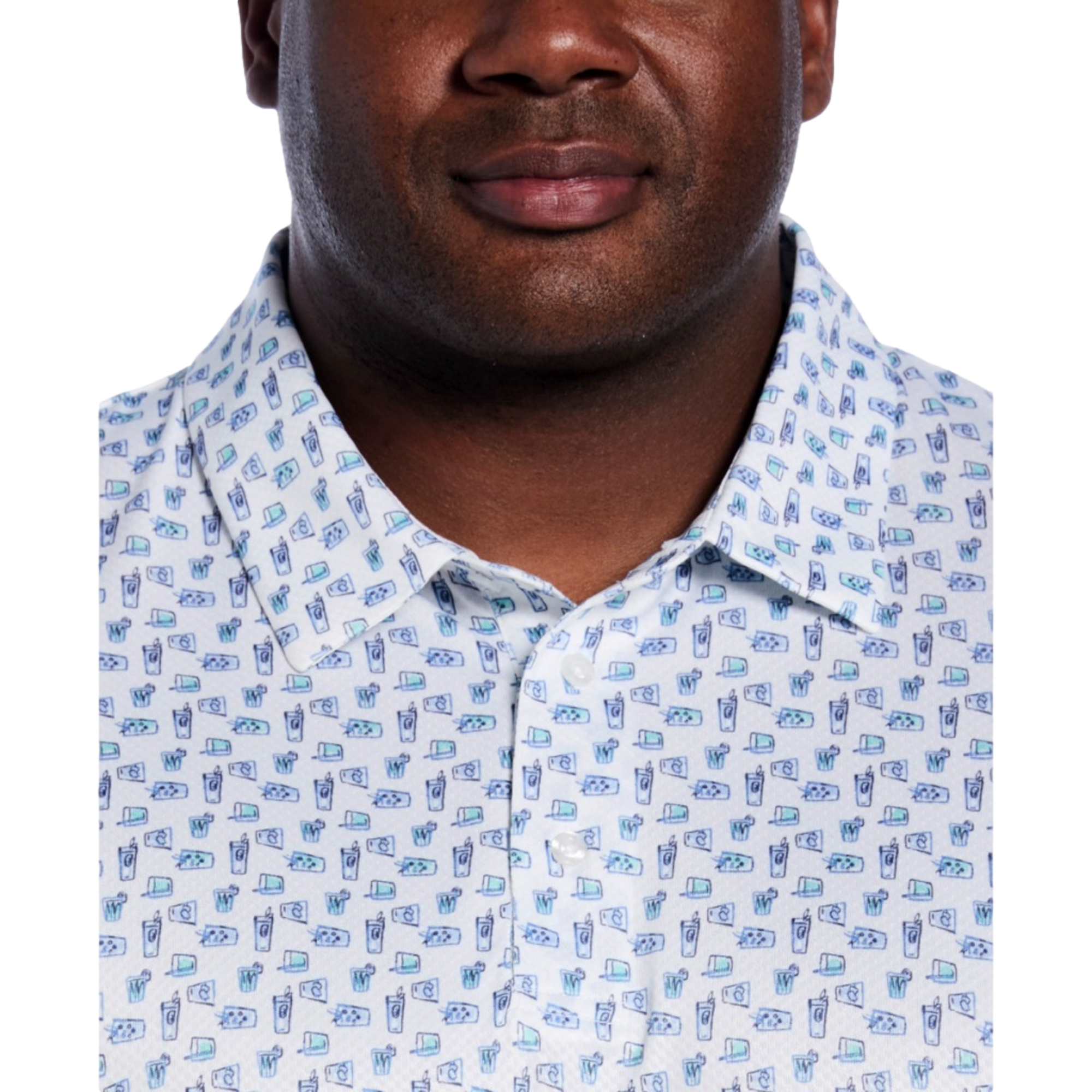 Refreshments Printed Polo Shirt - Big & Tall