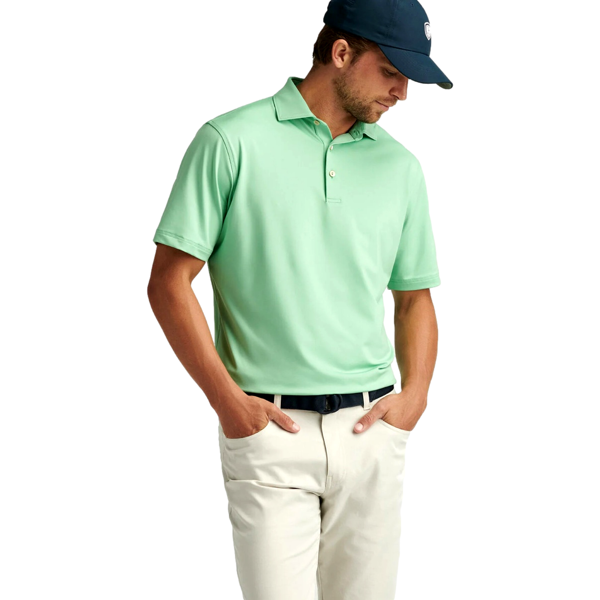 Solid Performance Jersey Polo Shirt