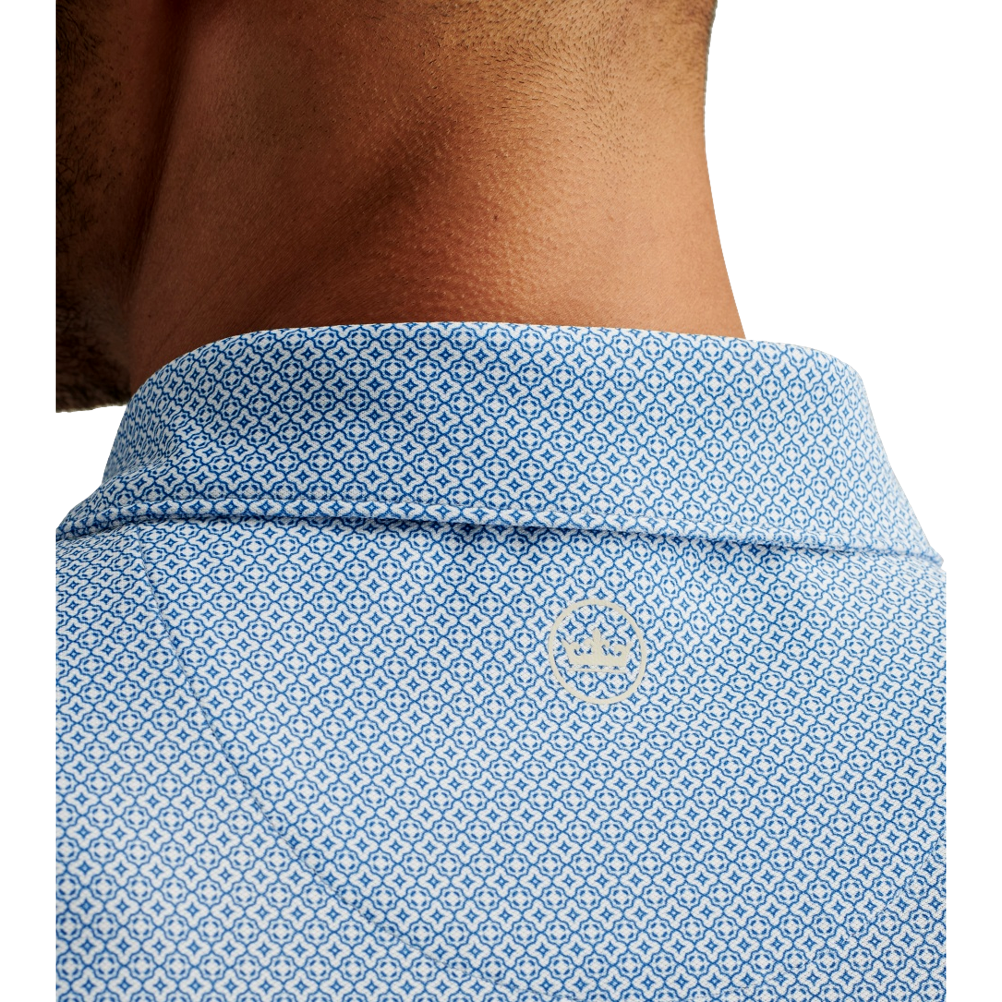Costa Geo Men's Performance Short Sleeve Golf Polo Shirt