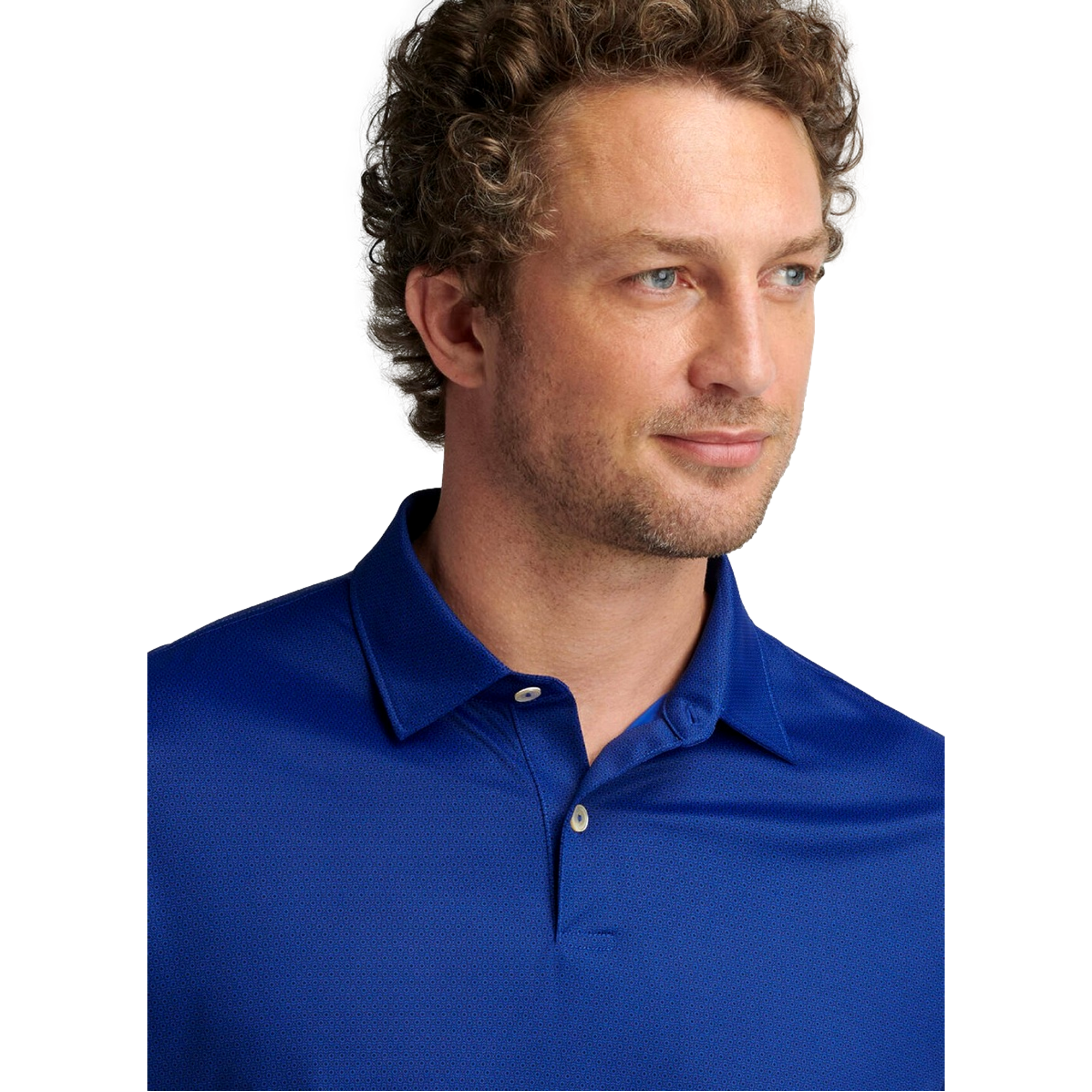 Featherweight Geo Links Men's Short Sleeve Golf Polo Shirt