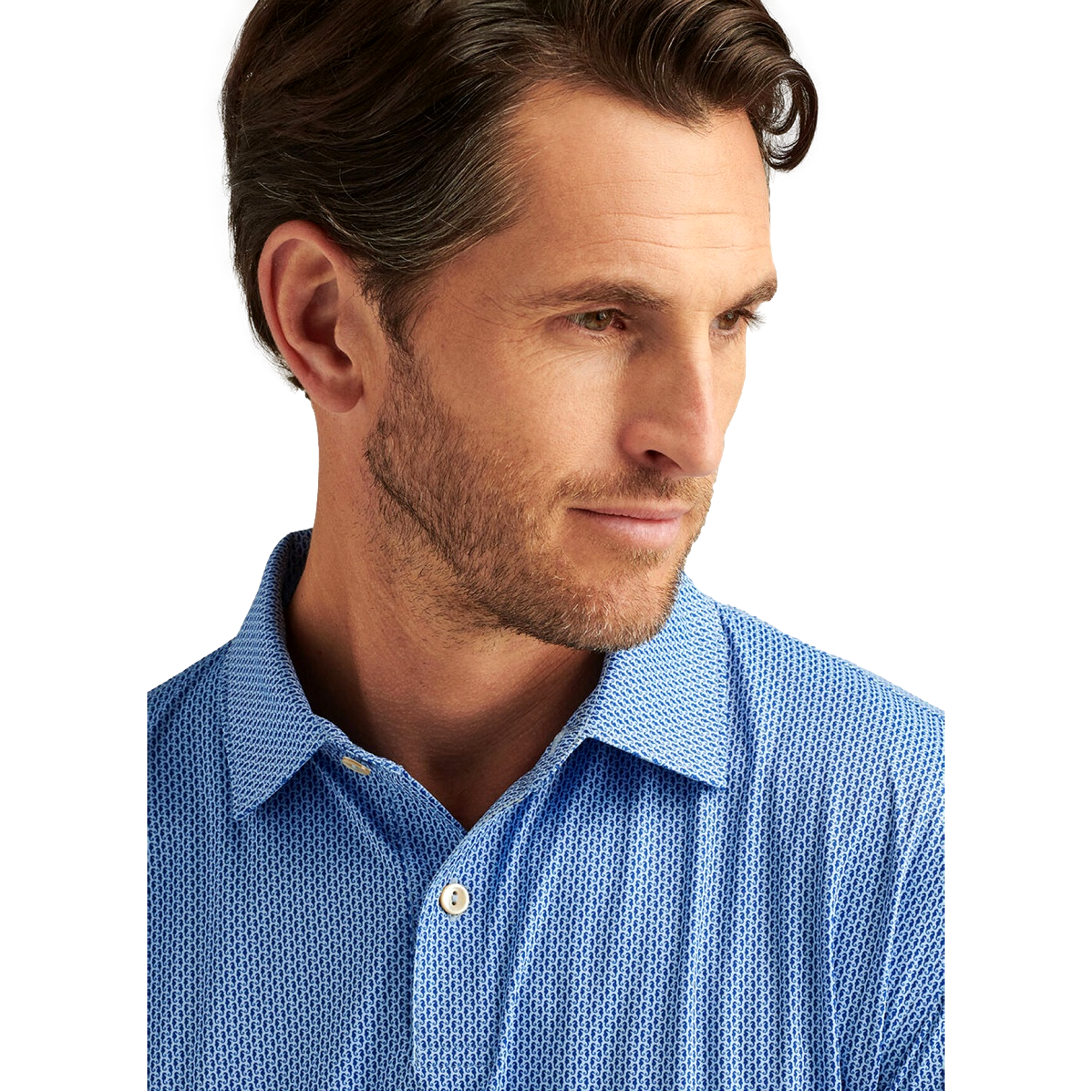 Featherweight Seahorse Men's Short Sleeve Golf Polo Shirt