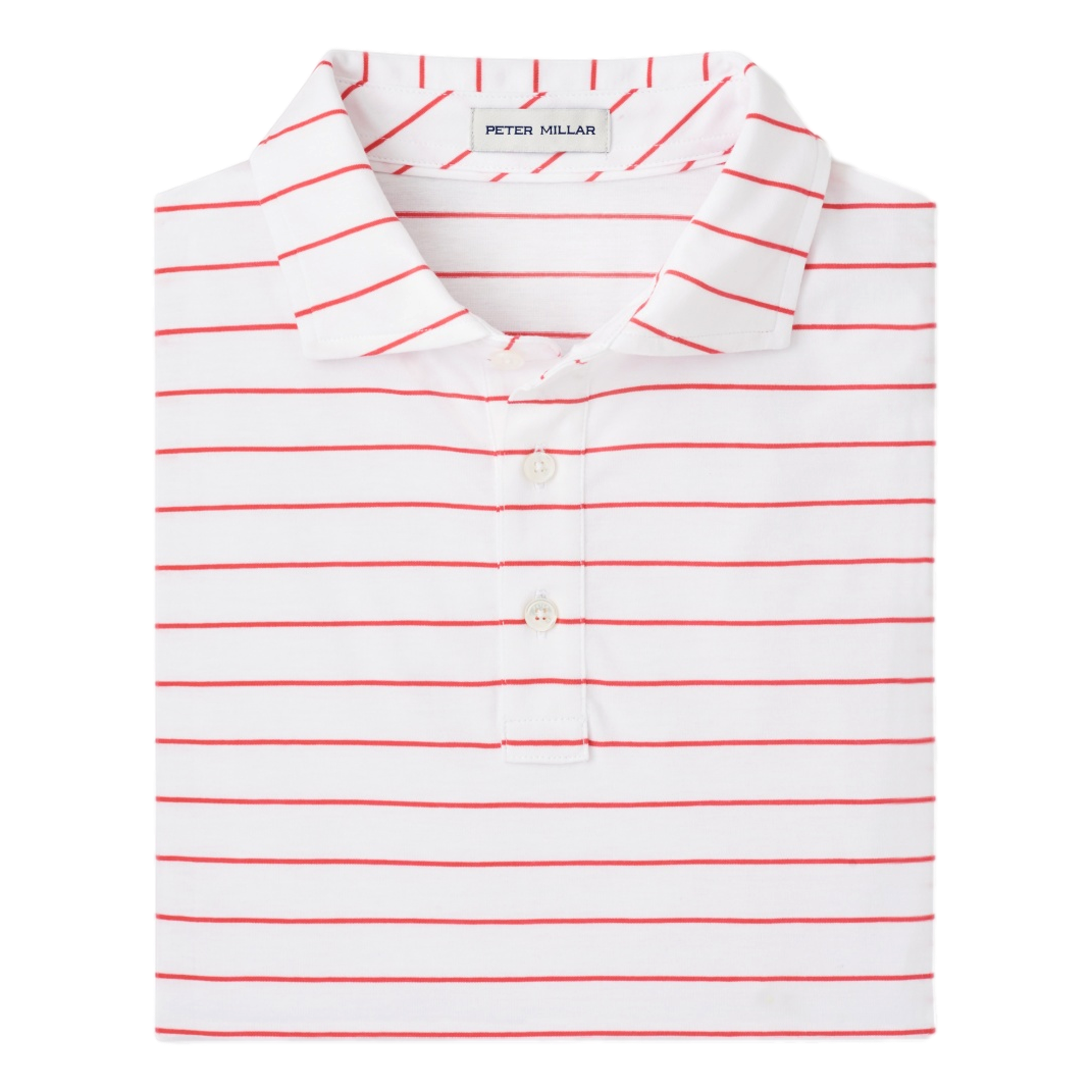 Ross Stripe Crown Comfort Cotton Men's Golf Polo Shirt