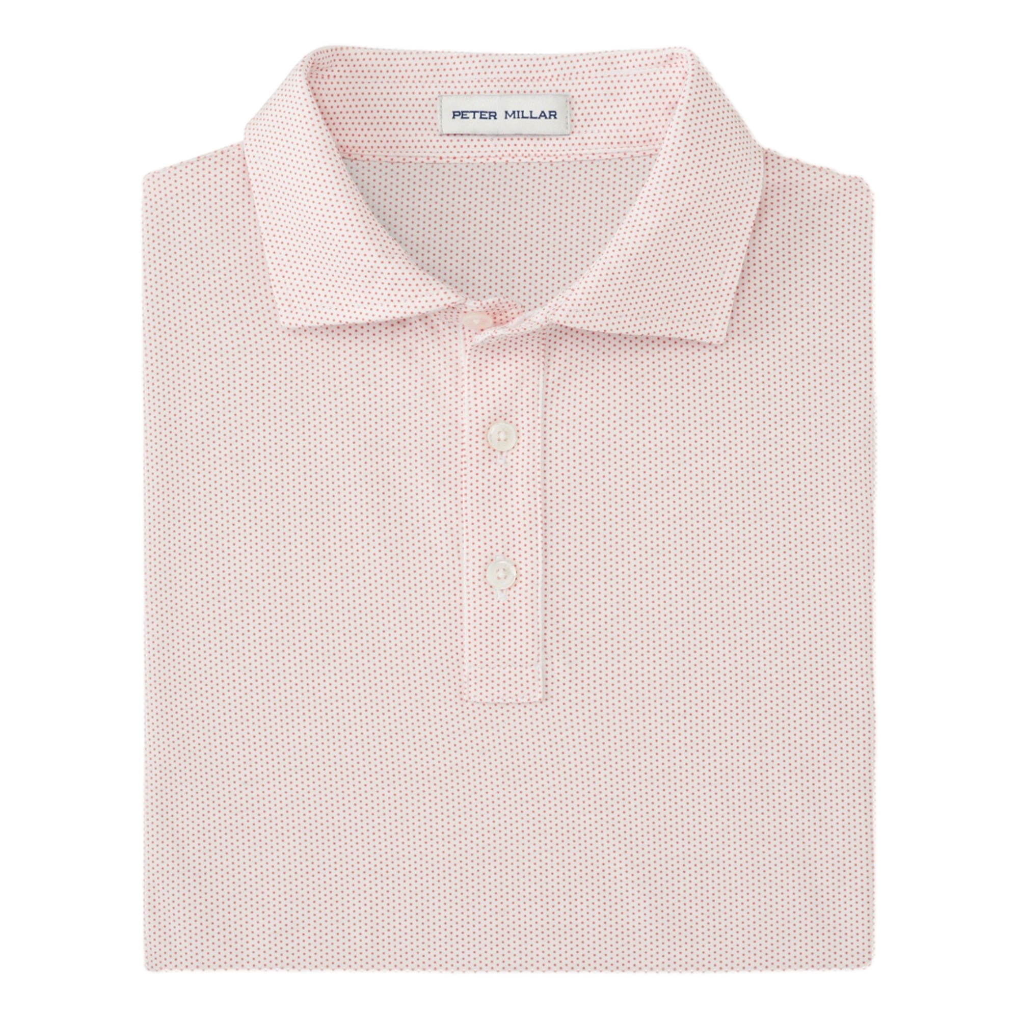 Polka Dot Crown Comfort Cotton Men's Short Sleeve Golf Polo Shirt