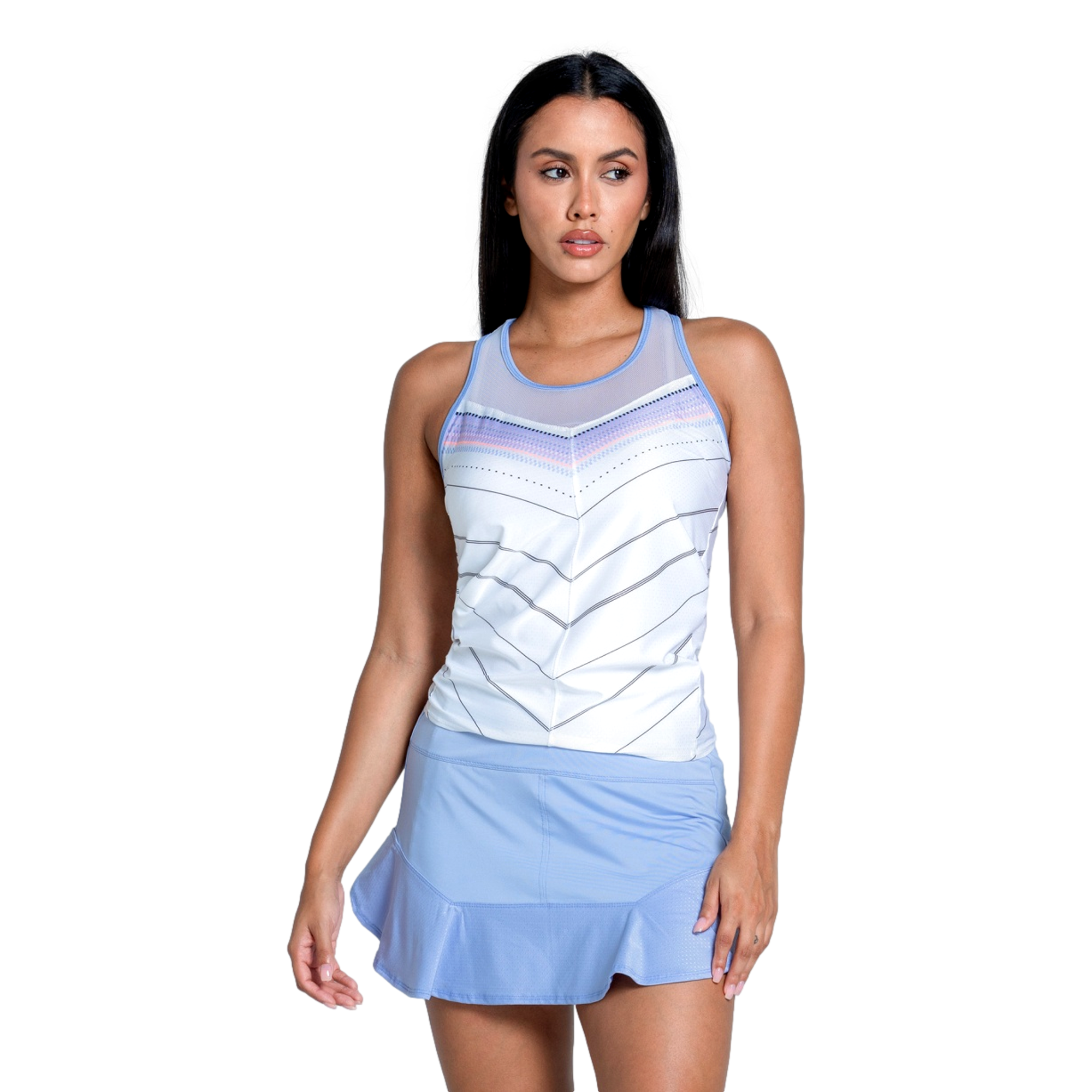 Lavender Love Tie Back Women's Sleeveless Tennis Top