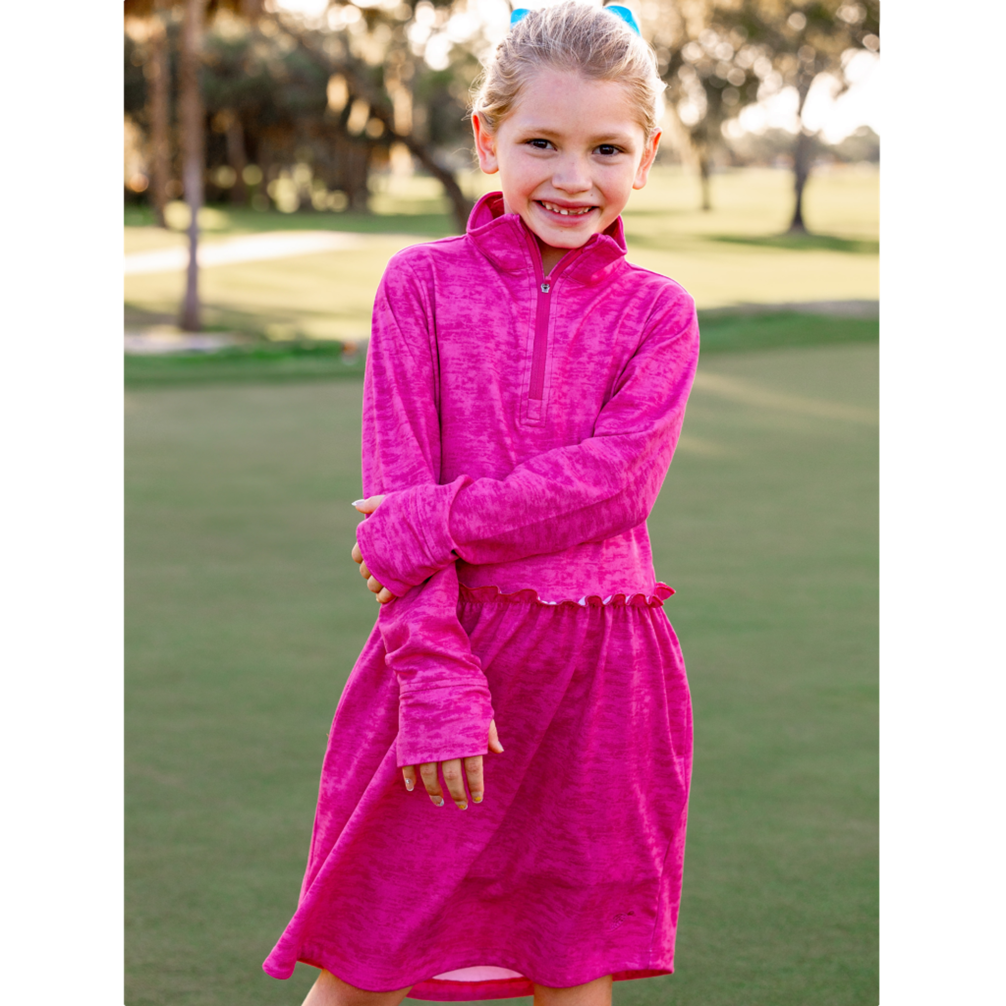 Farah Girls Long Sleeve Golf Dress