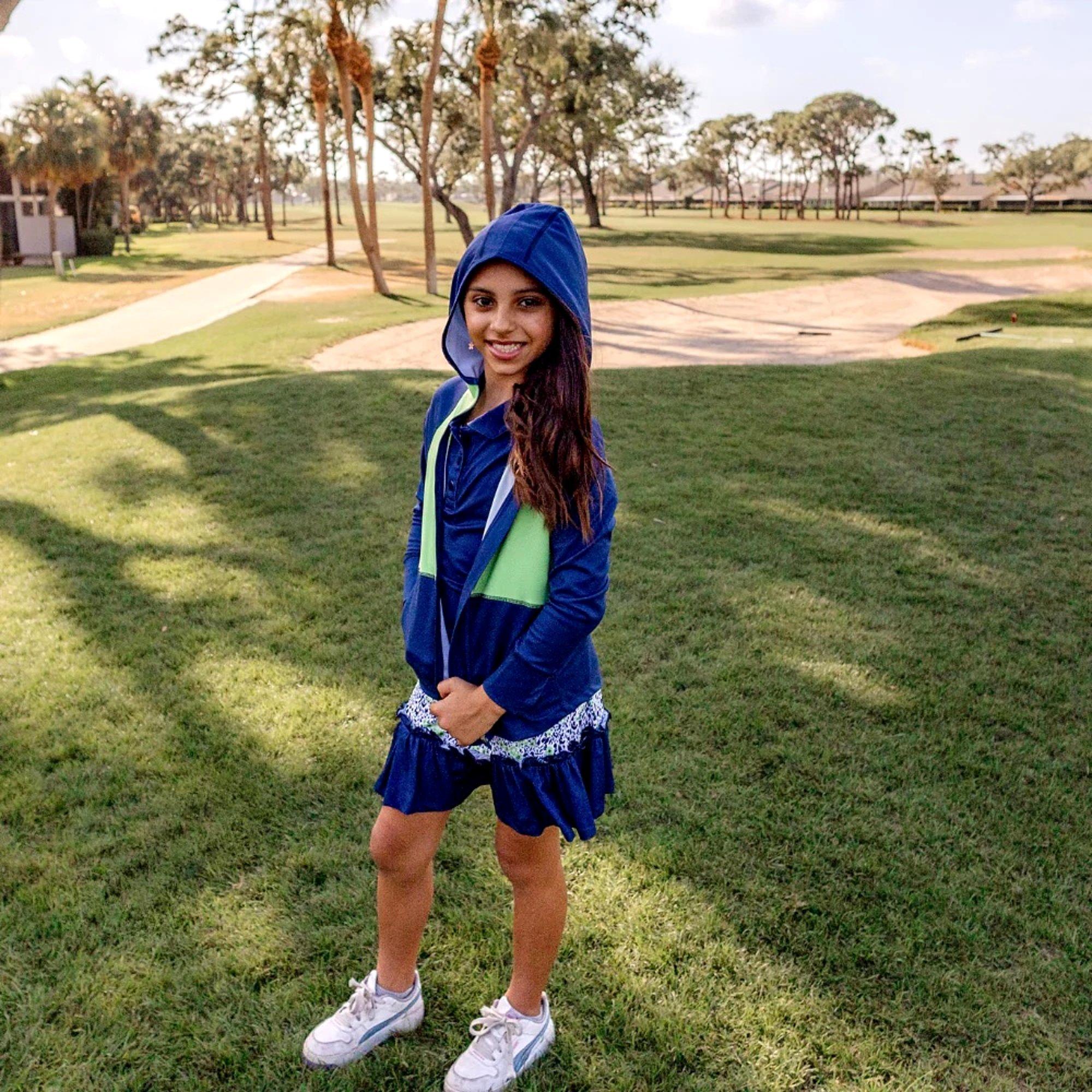 Eva Full Zip Girls Hoodie Golf Jacket