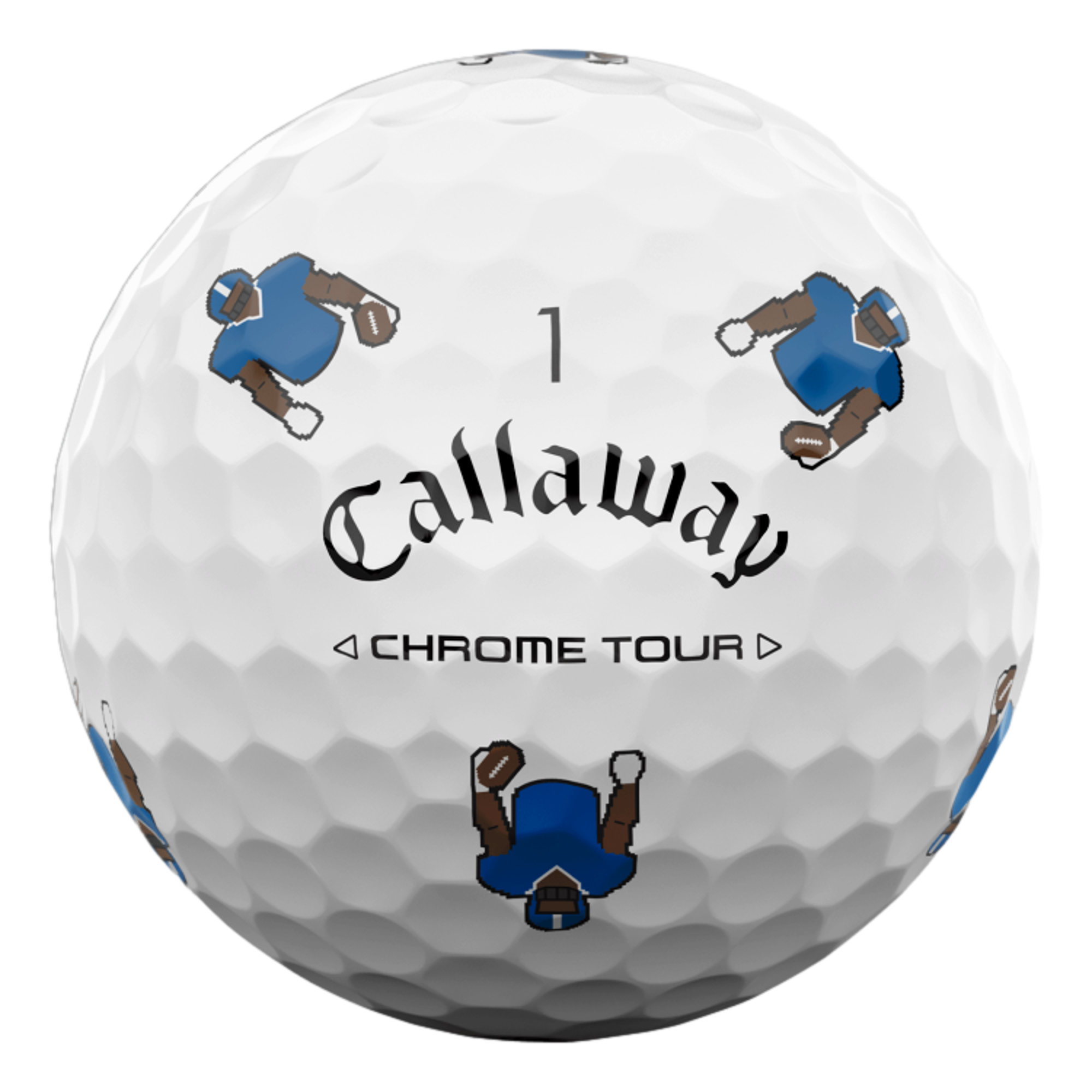Chrome Tour TRVS Retro Football Golf Balls