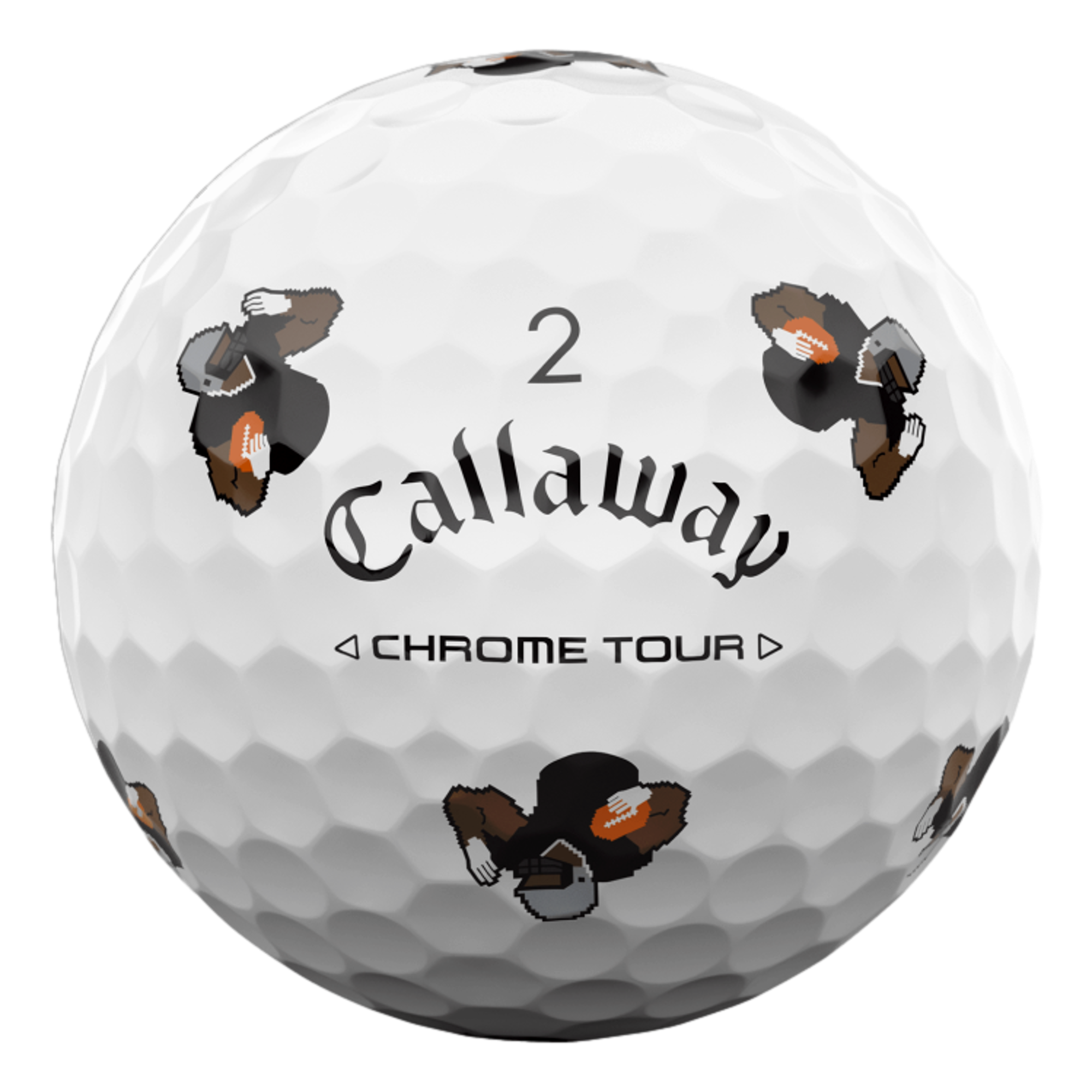 Chrome Tour TRVS Retro Football Golf Balls