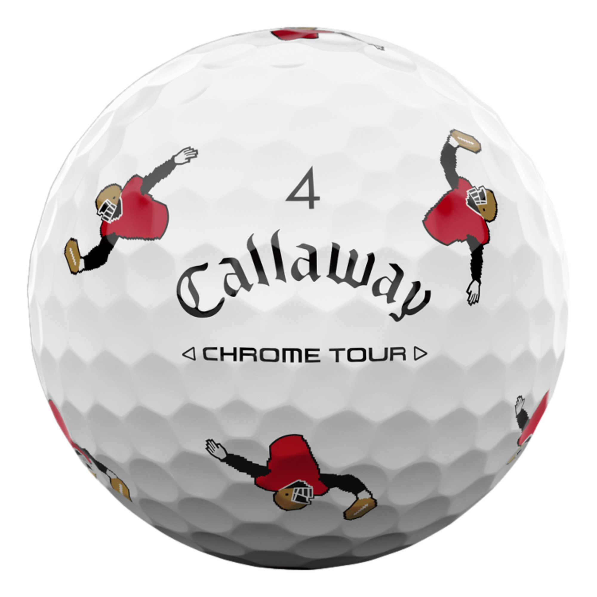 Chrome Tour TRVS Retro Football Golf Balls