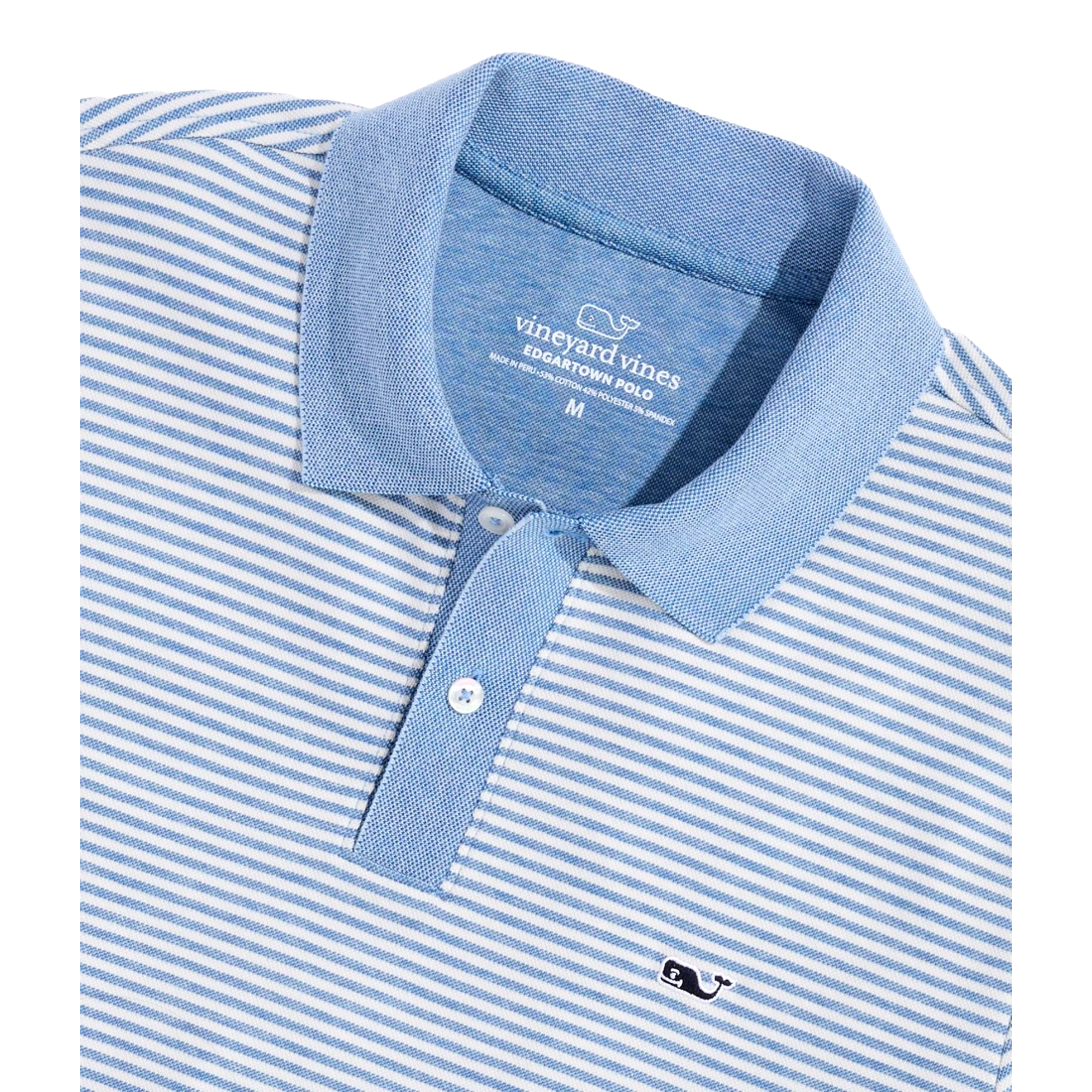 SP25D1:STRIPE EDGARTOWN PIQUE POLO