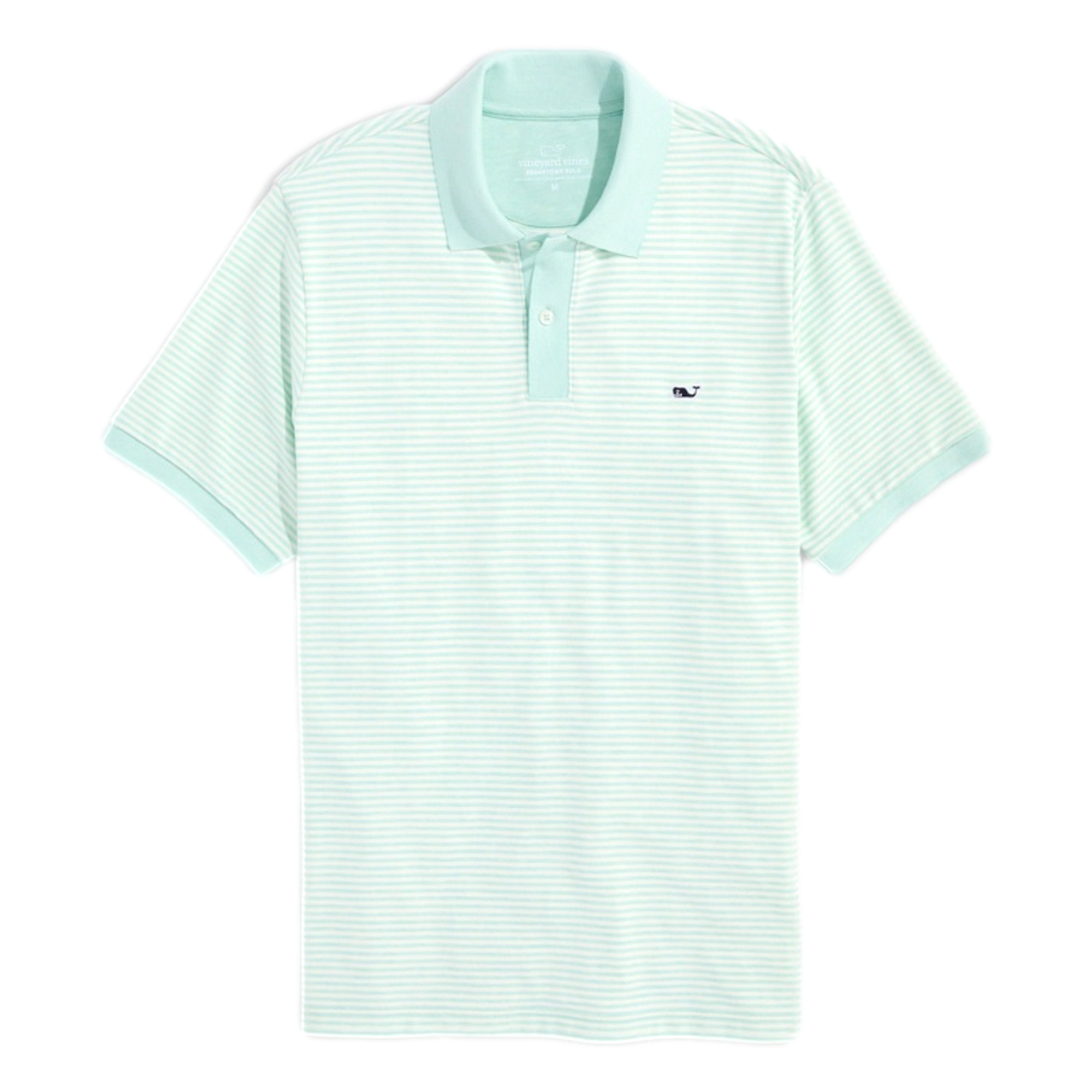 Edgartown Striped Pique Men's Short Sleeve Golf Polo Shirt