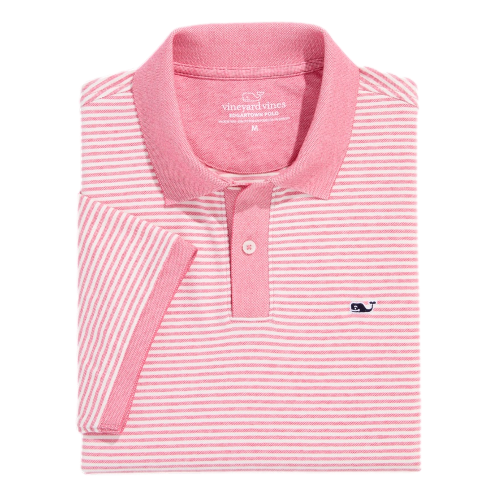 Edgartown Striped Pique Men's Short Sleeve Golf Polo Shirt