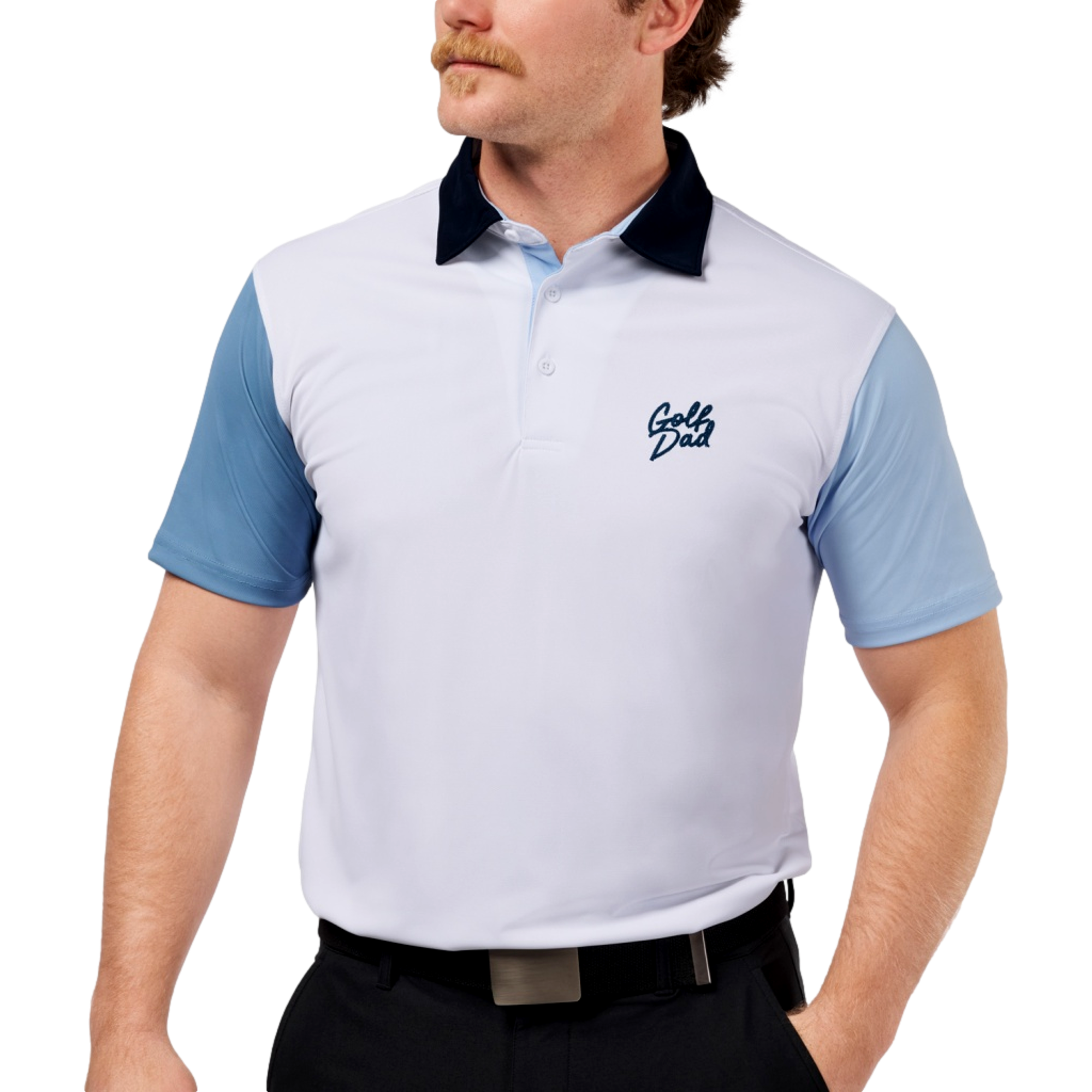 Barstool Sports Golf Dad Color Block Men's Golf Polo