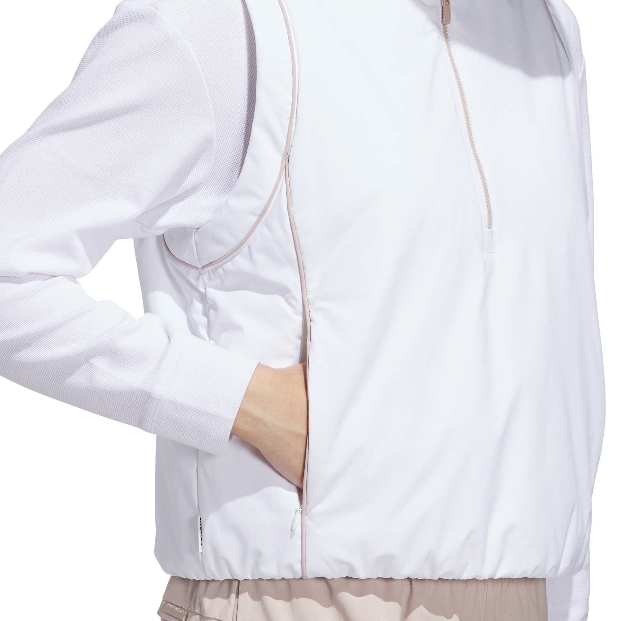 Twistweave Loose Quarter Zip Women's Golf Vest