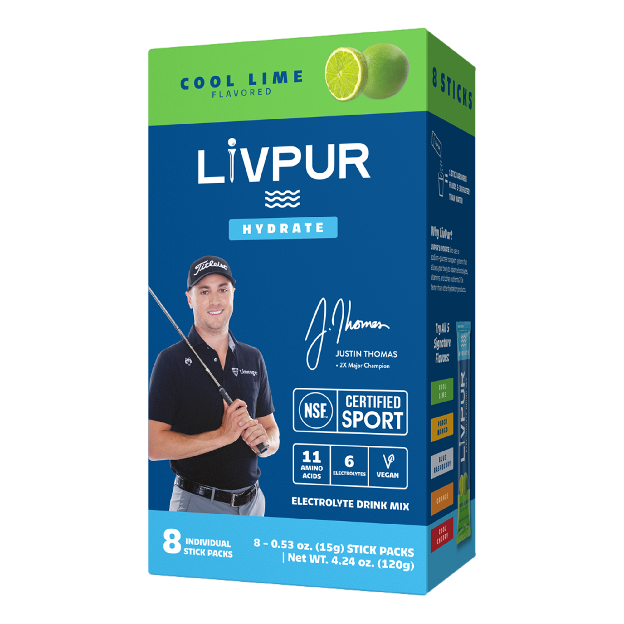 LivPur Cool Lime Hydration Sticks