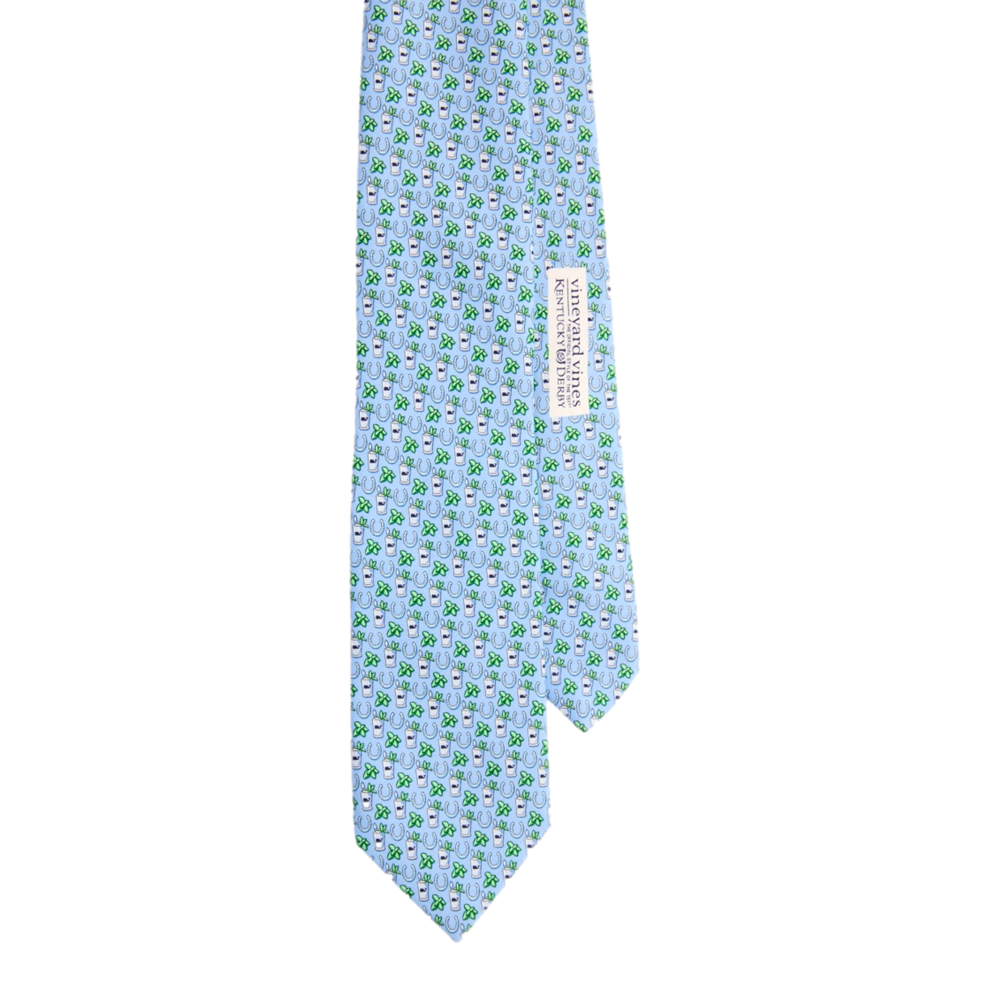 Mint Julep & Horsehoes Printed Tie