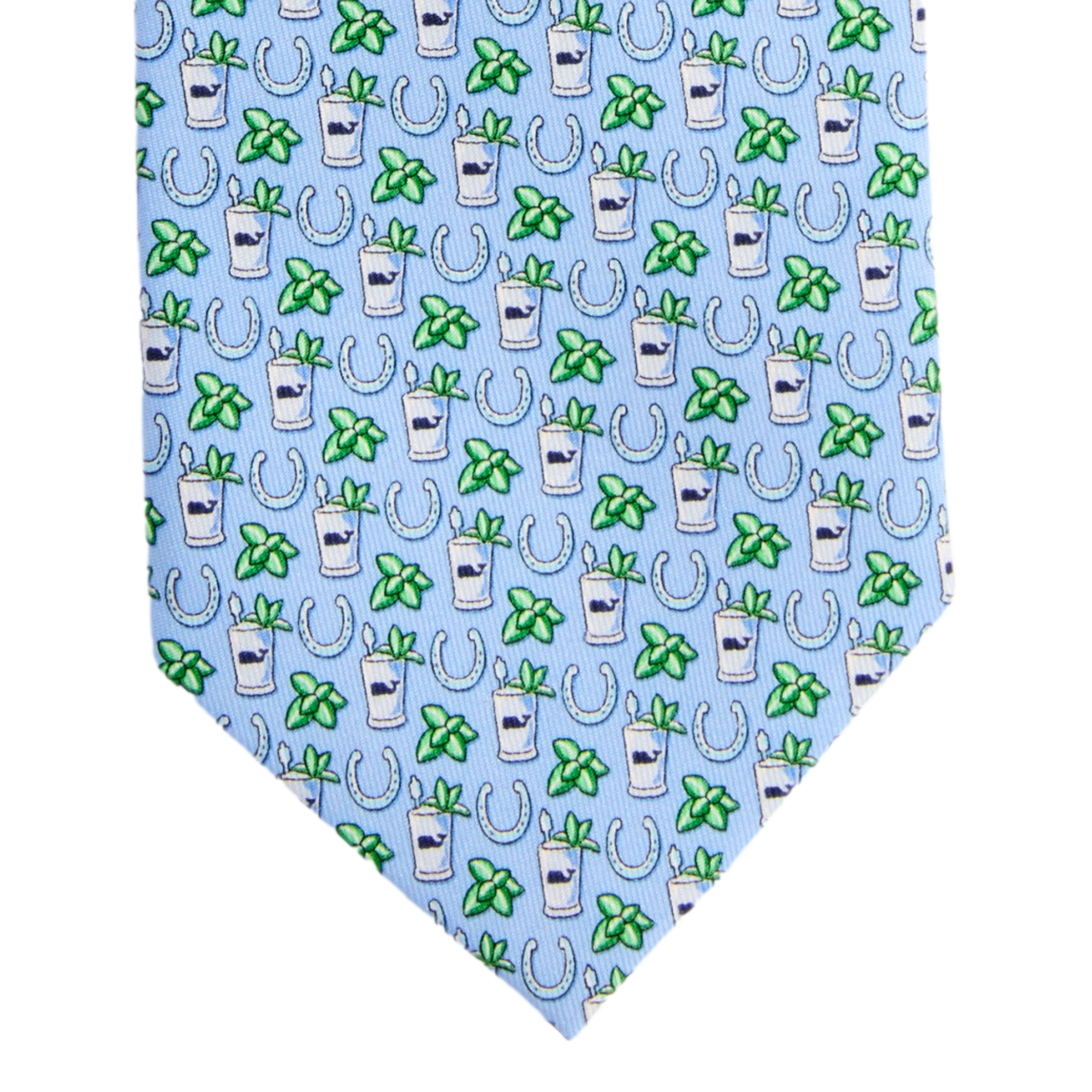 Mint Julep & Horsehoes Printed Tie