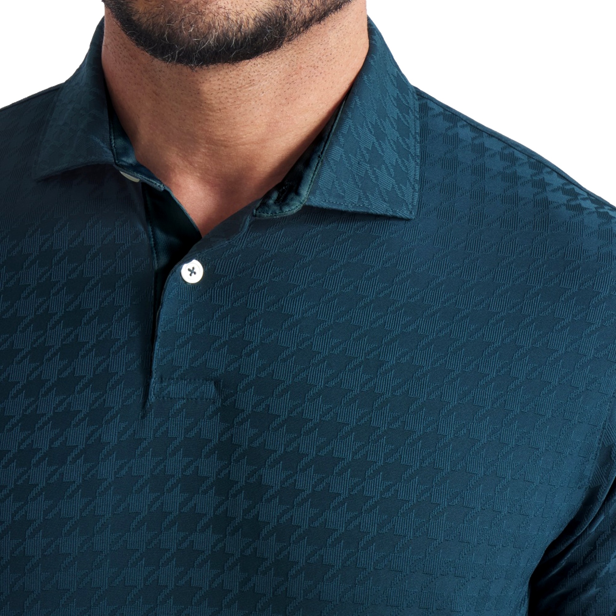 MATTR Houndstooth Men's Golf Polo Shirt