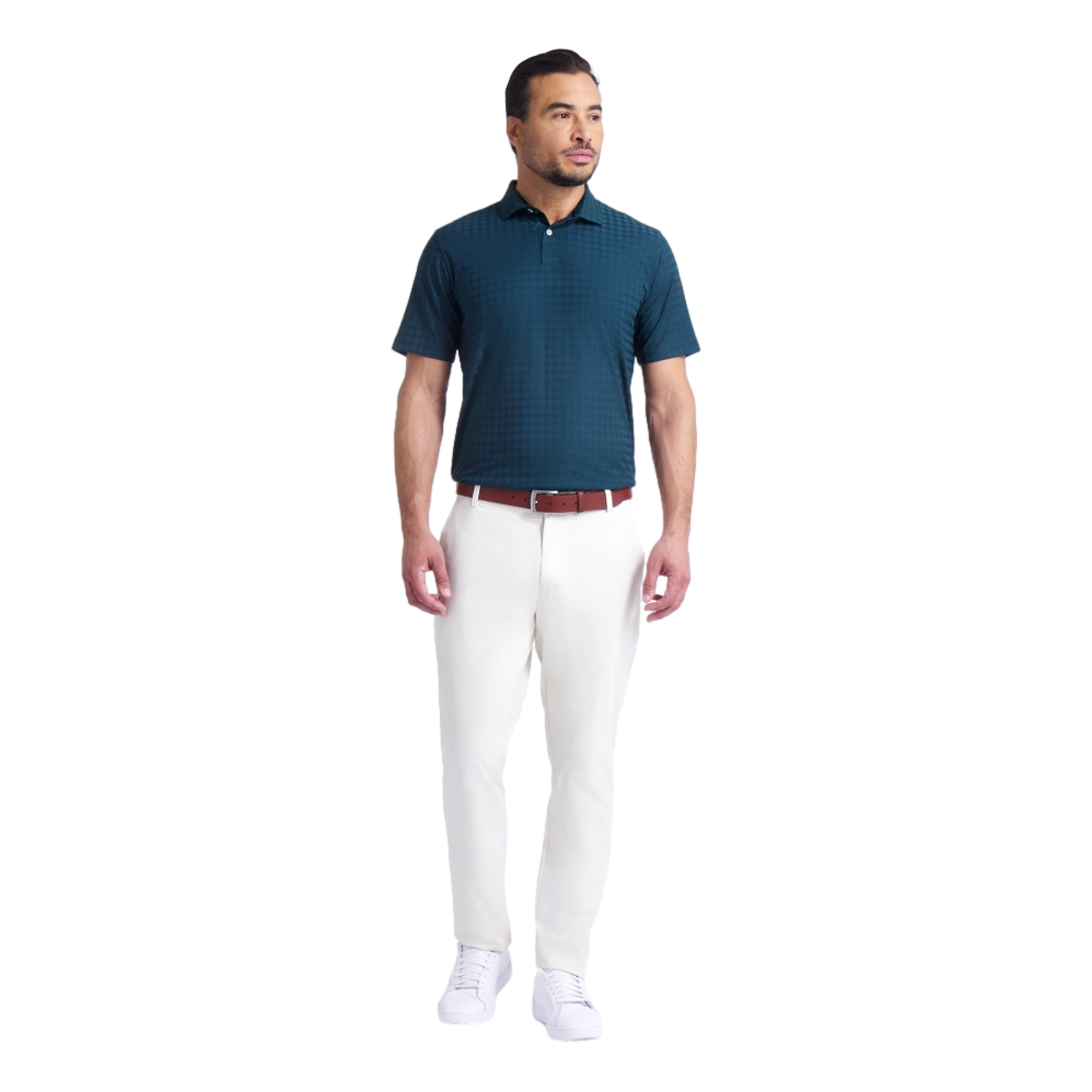 MATTR Houndstooth Men's Golf Polo Shirt