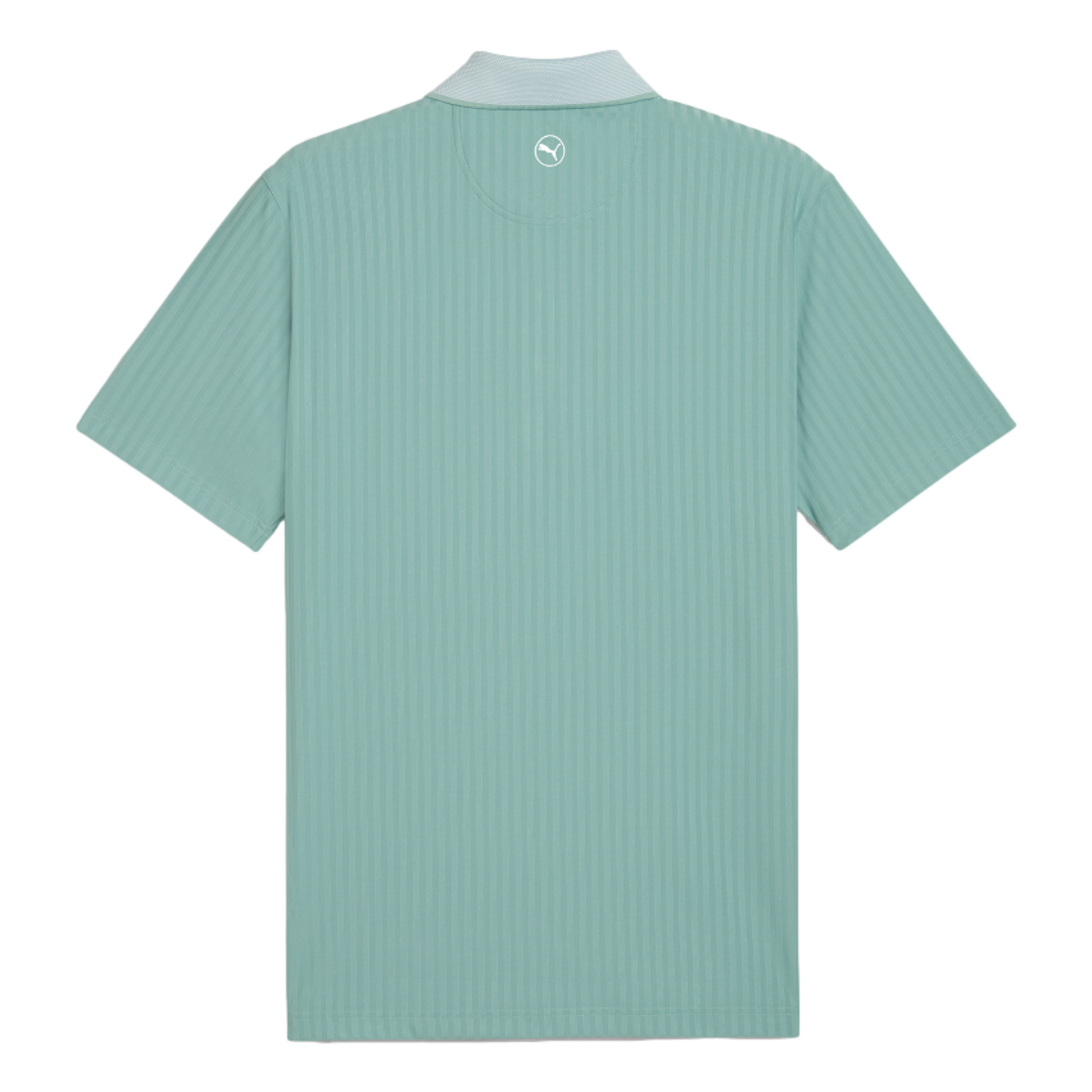 MATTR Stripe Men's Jacquard Short Sleeve Golf Polo Shirt