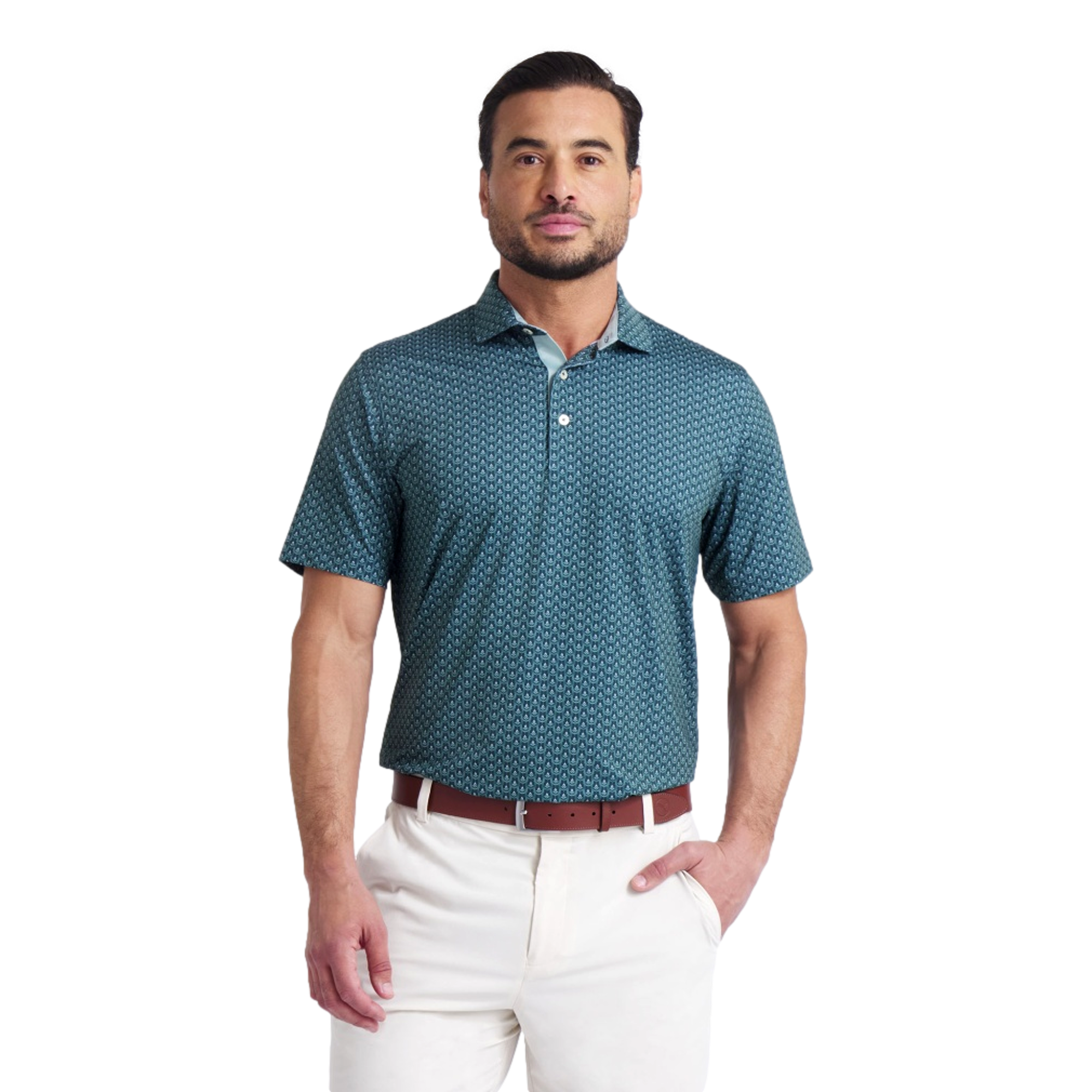 MATTR Men's Lotus Short Sleeve Golf Polo Shirt