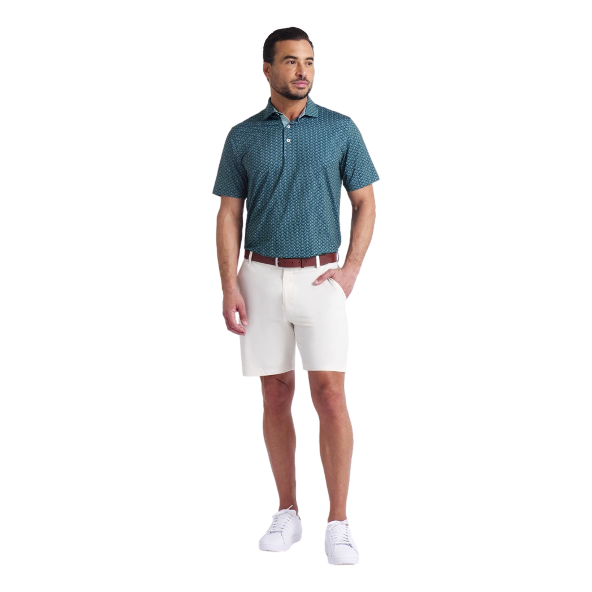 MATTR Men's Lotus Short Sleeve Golf Polo Shirt