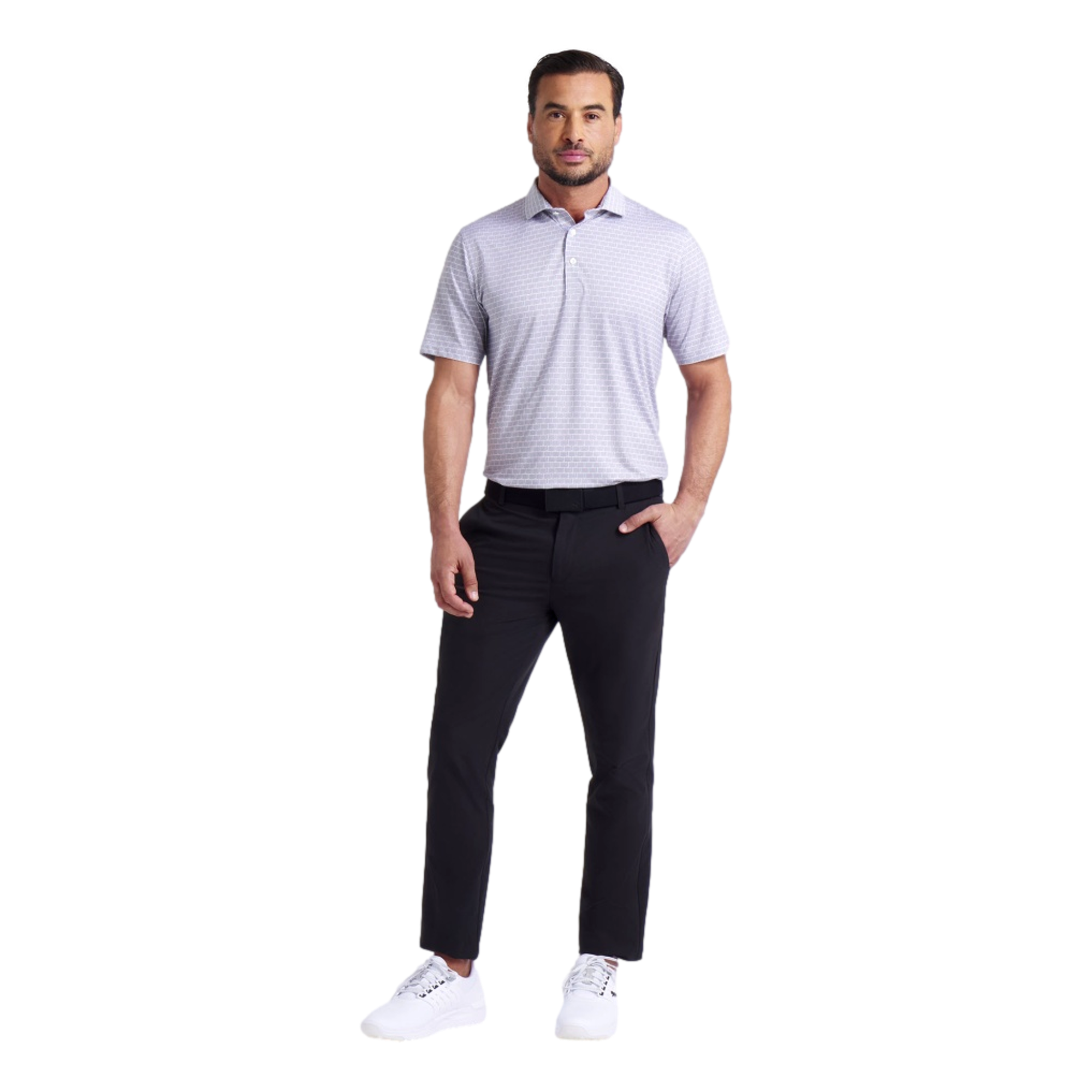 MATTR Men's Warning Short Sleeve Golf Polo Shirt