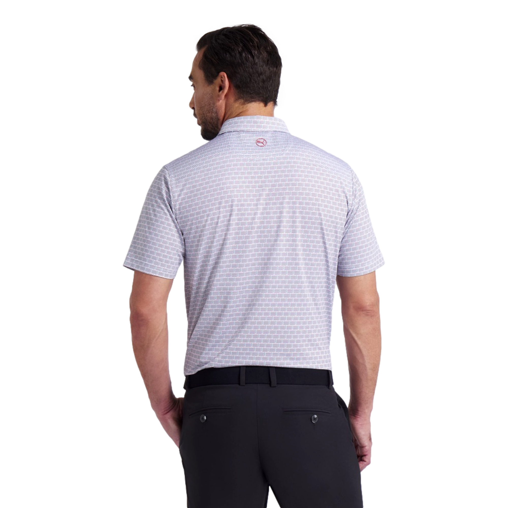 MATTR Men's Warning Short Sleeve Golf Polo Shirt