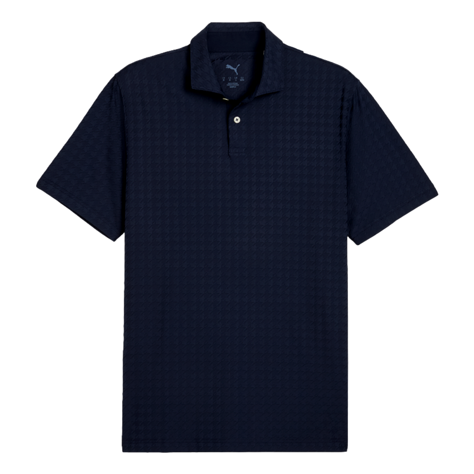 MATTR Houdstooth Men's Short Sleeve Golf Polo Shirt