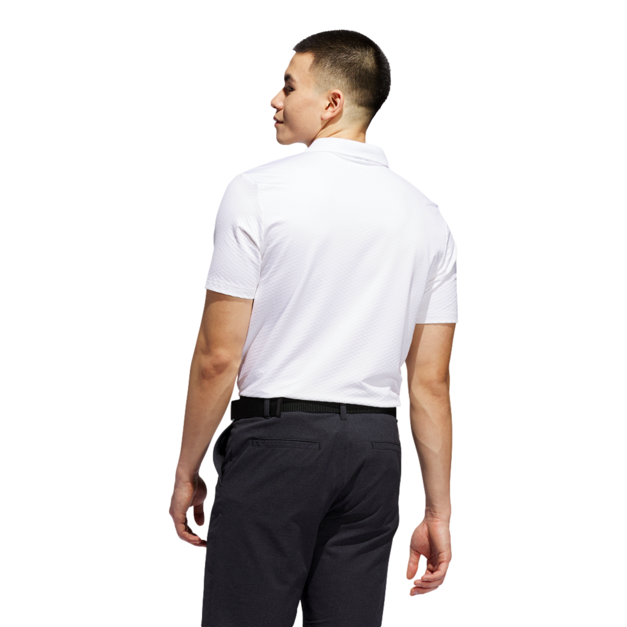 Beyond Textured Men's Short Sleeve Golf Polo Shirt