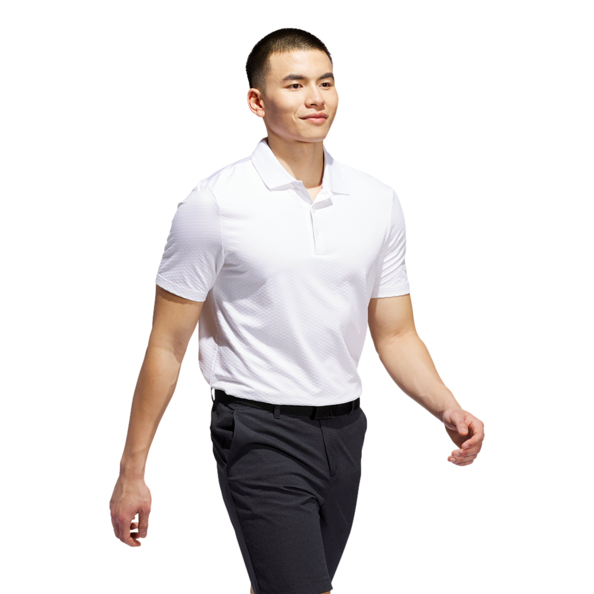 Beyond Textured Men's Short Sleeve Golf Polo Shirt