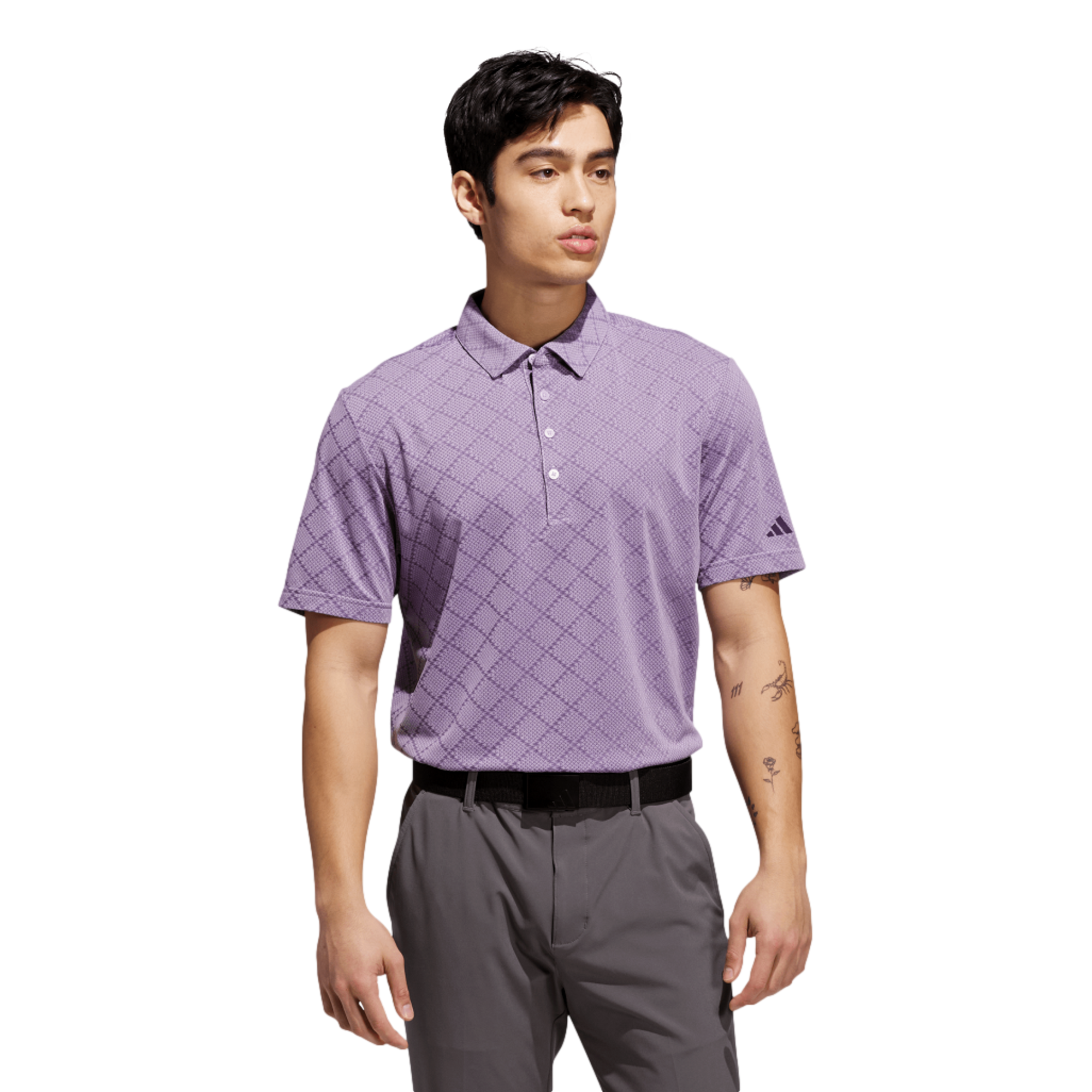 Ultimate365 Hounds Jacquard Men's Short Sleeve Golf Polo Shirt