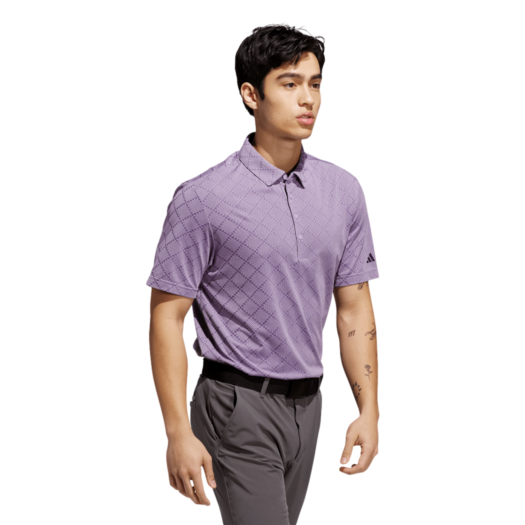 Ultimate365 Hounds Jacquard Men's Short Sleeve Golf Polo Shirt