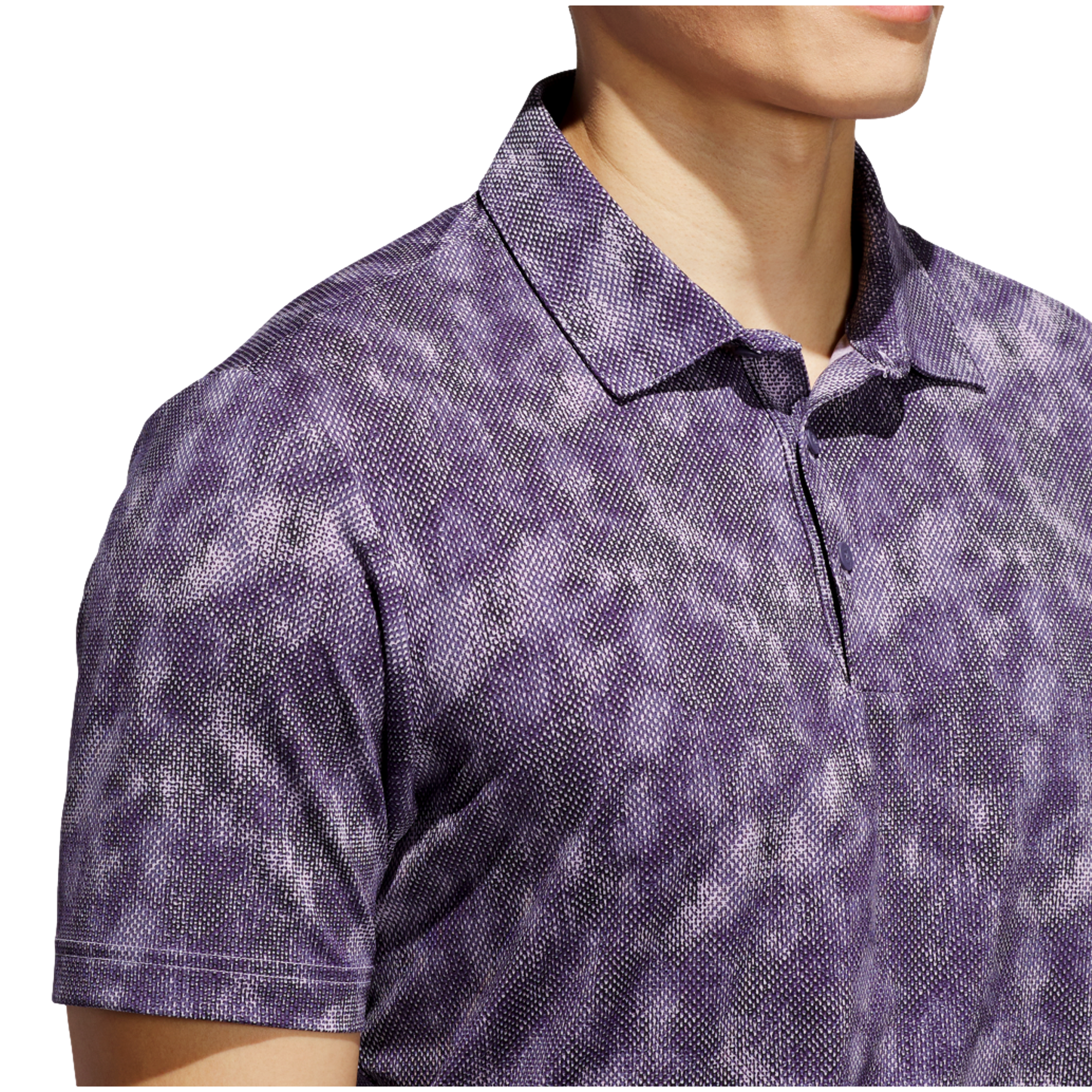 Ultimate365  Textured Print Men's Short Sleeve Golf Polo Shirt
