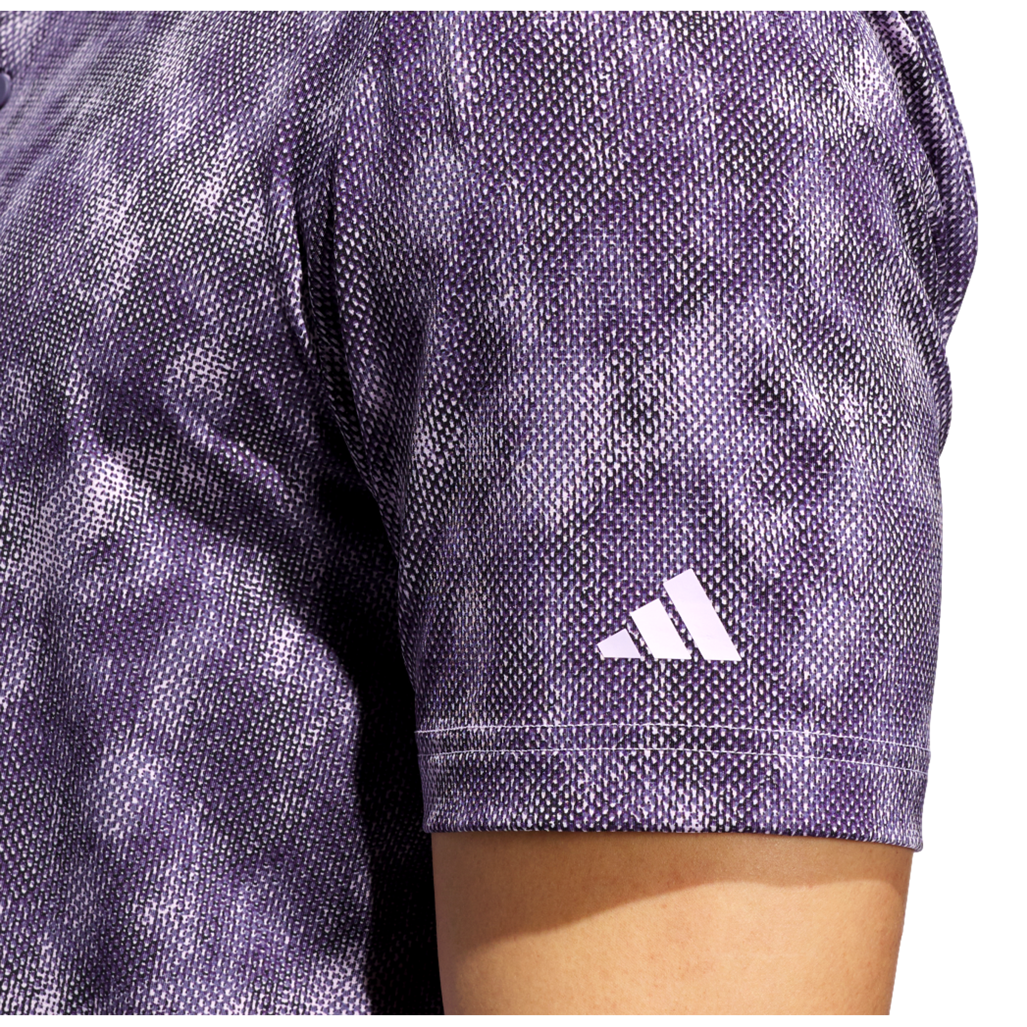 Ultimate365  Textured Print Men's Short Sleeve Golf Polo Shirt