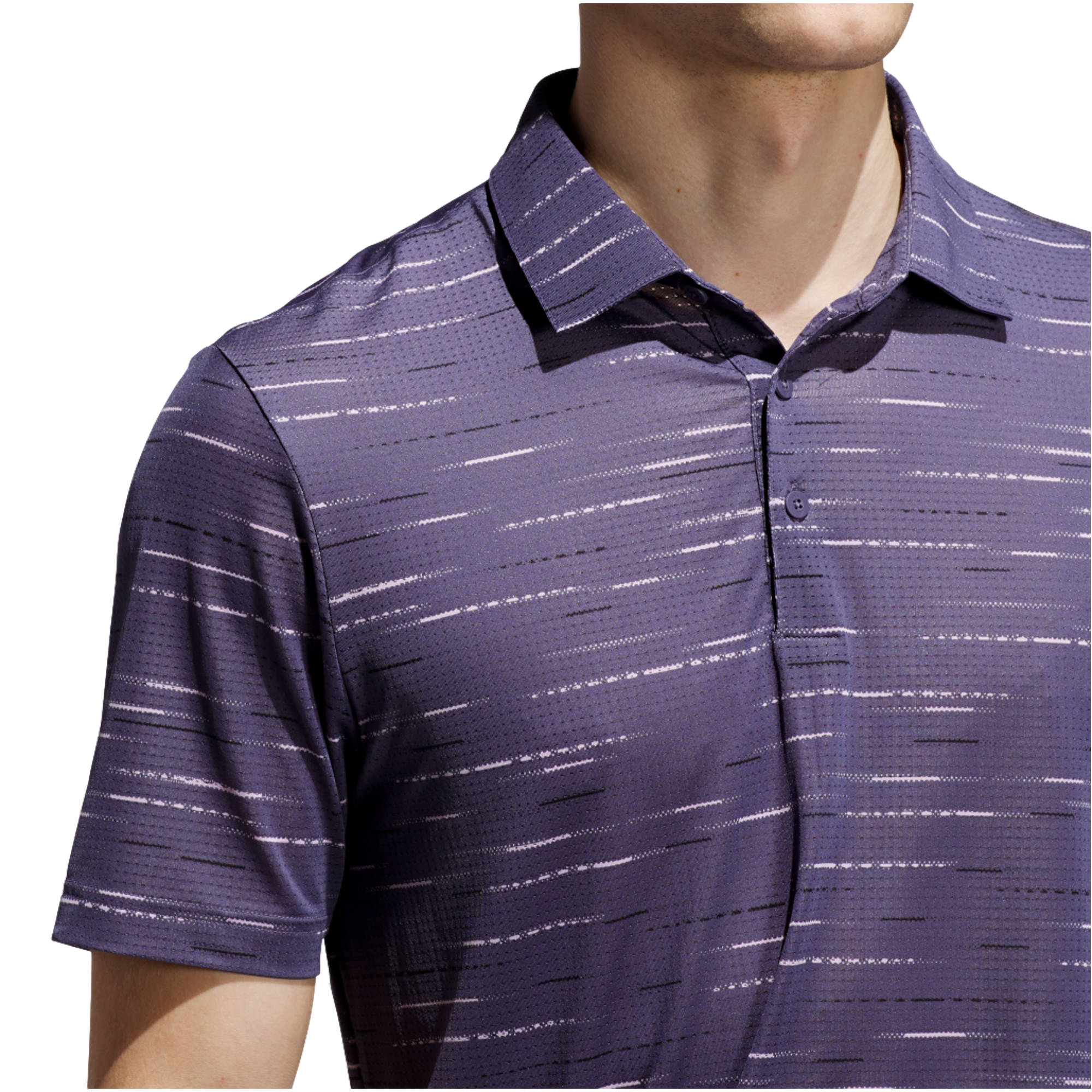 Ultimate365 Mesh Glimmer Print Men's Short Sleeve Golf Polo Shirt