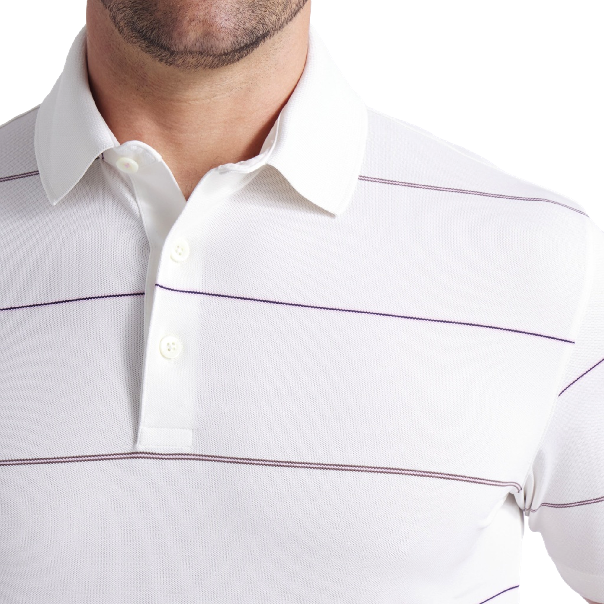 Puma X AP Men's Striped Short Sleeve Golf Polo Shirt
