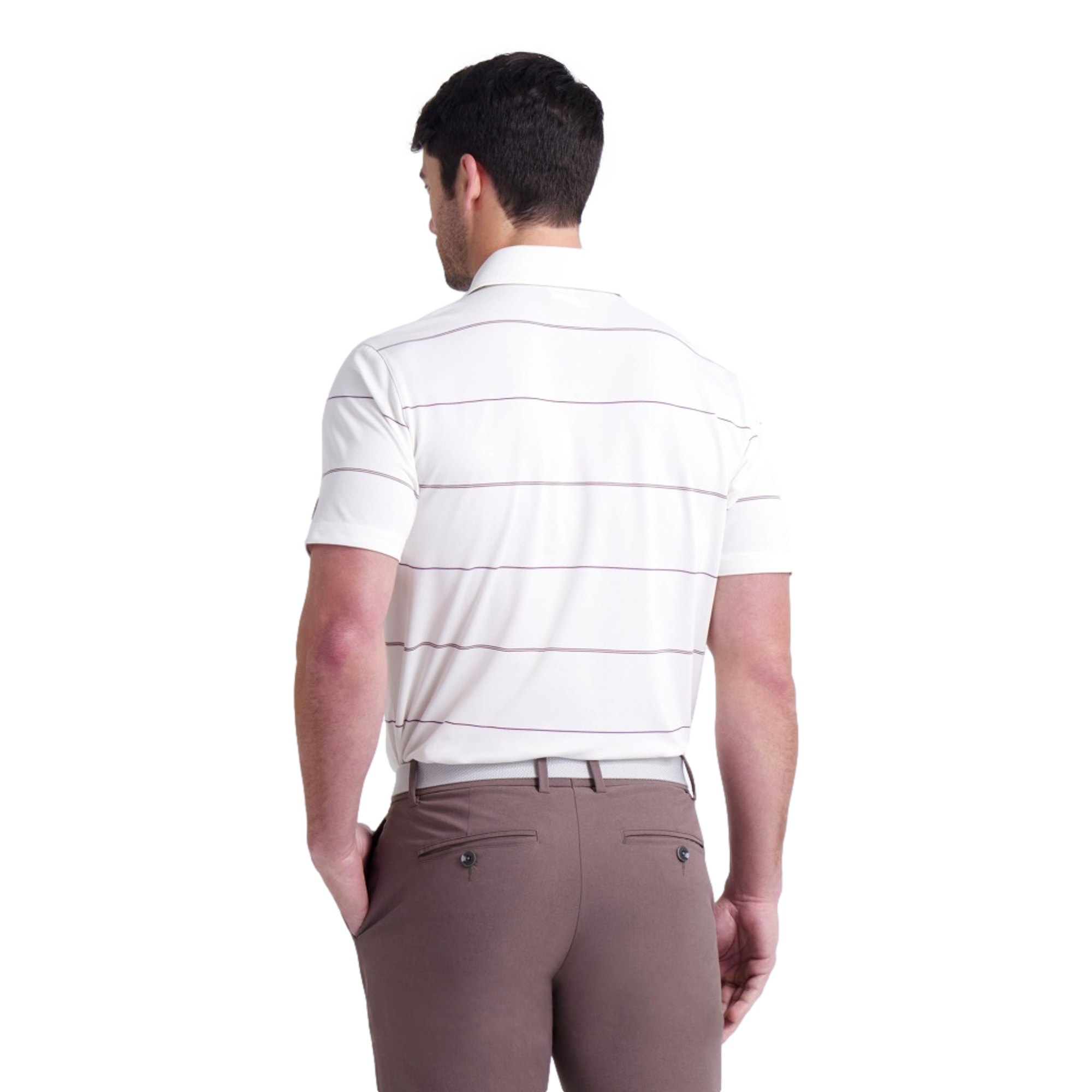 Puma X AP Men's Striped Short Sleeve Golf Polo Shirt
