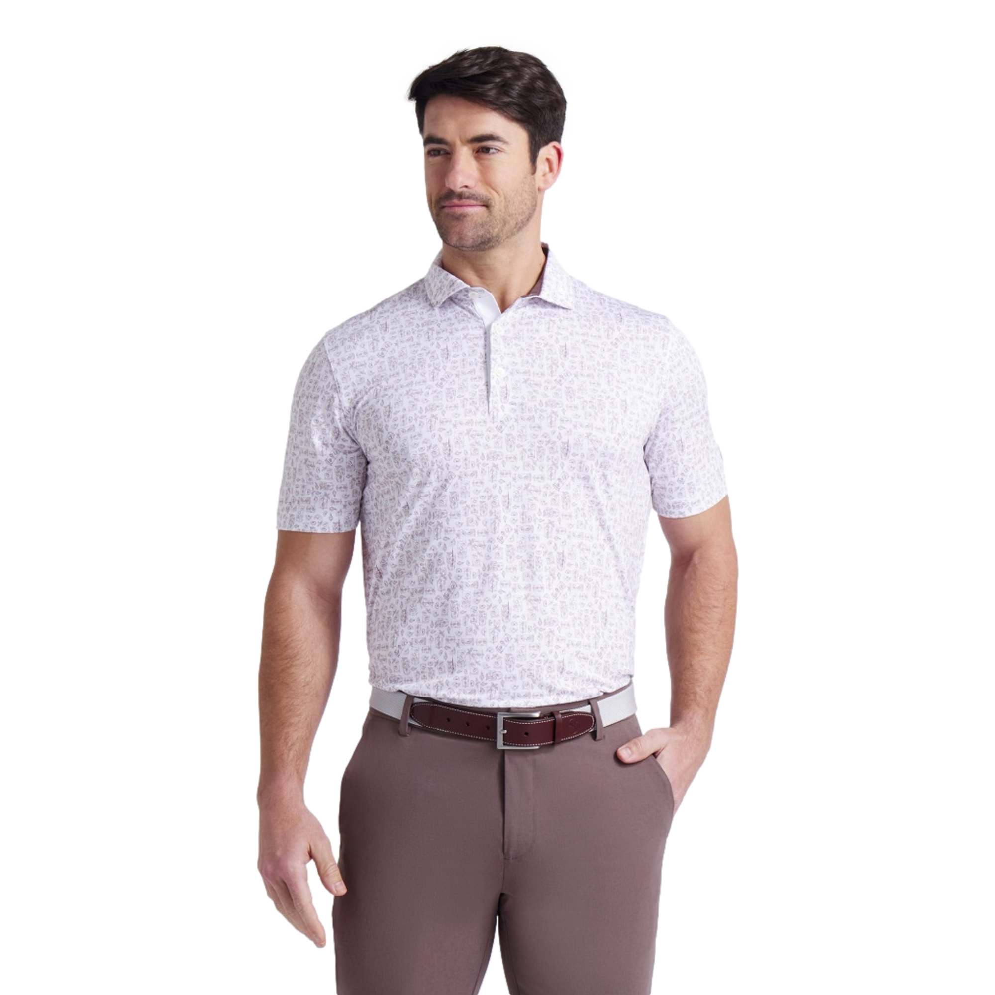 Puma X AP Sketch Print Men's Short Sleeve Golf Polo Shirt