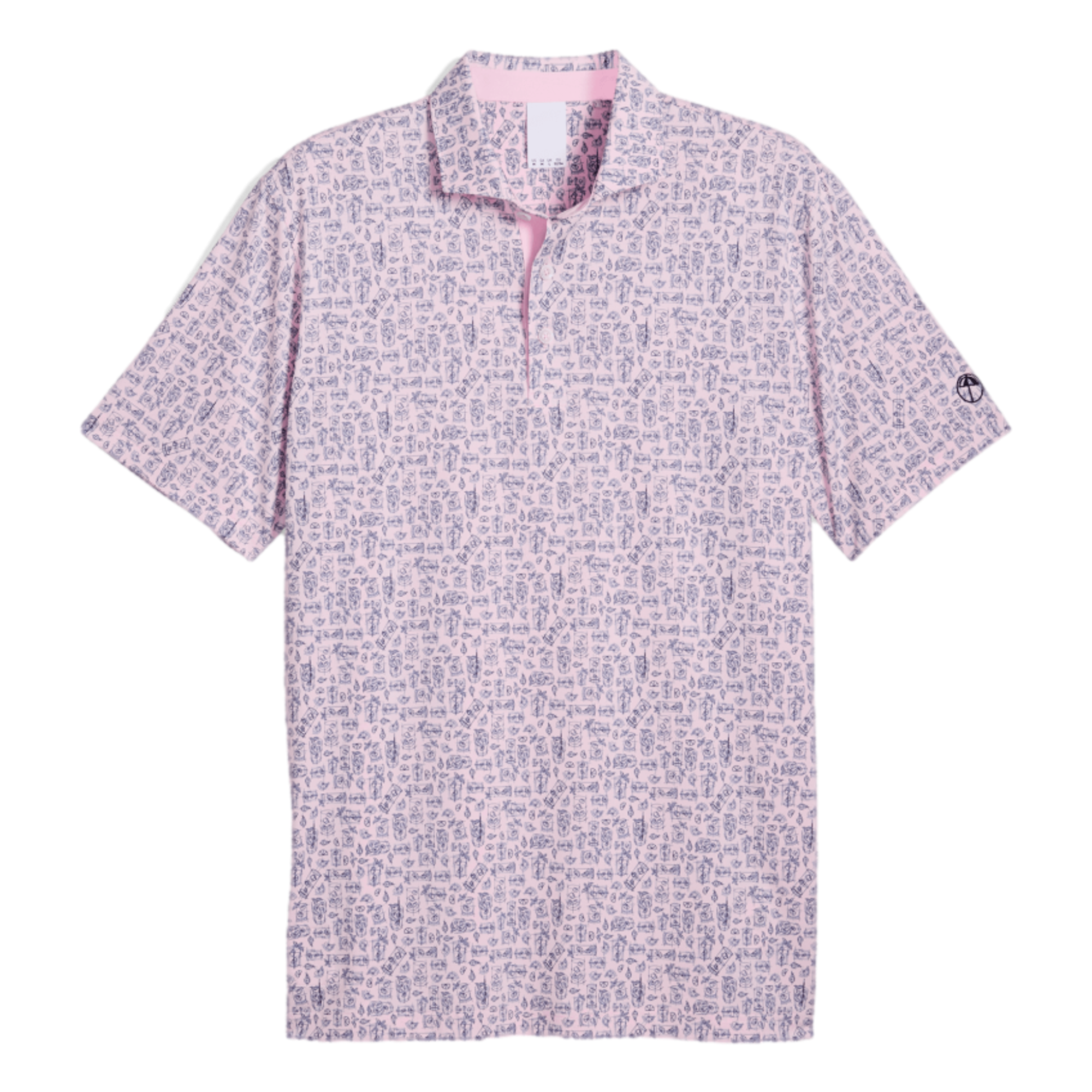Puma X AP Sketch Print Men's Short Sleeve Golf Polo Shirt