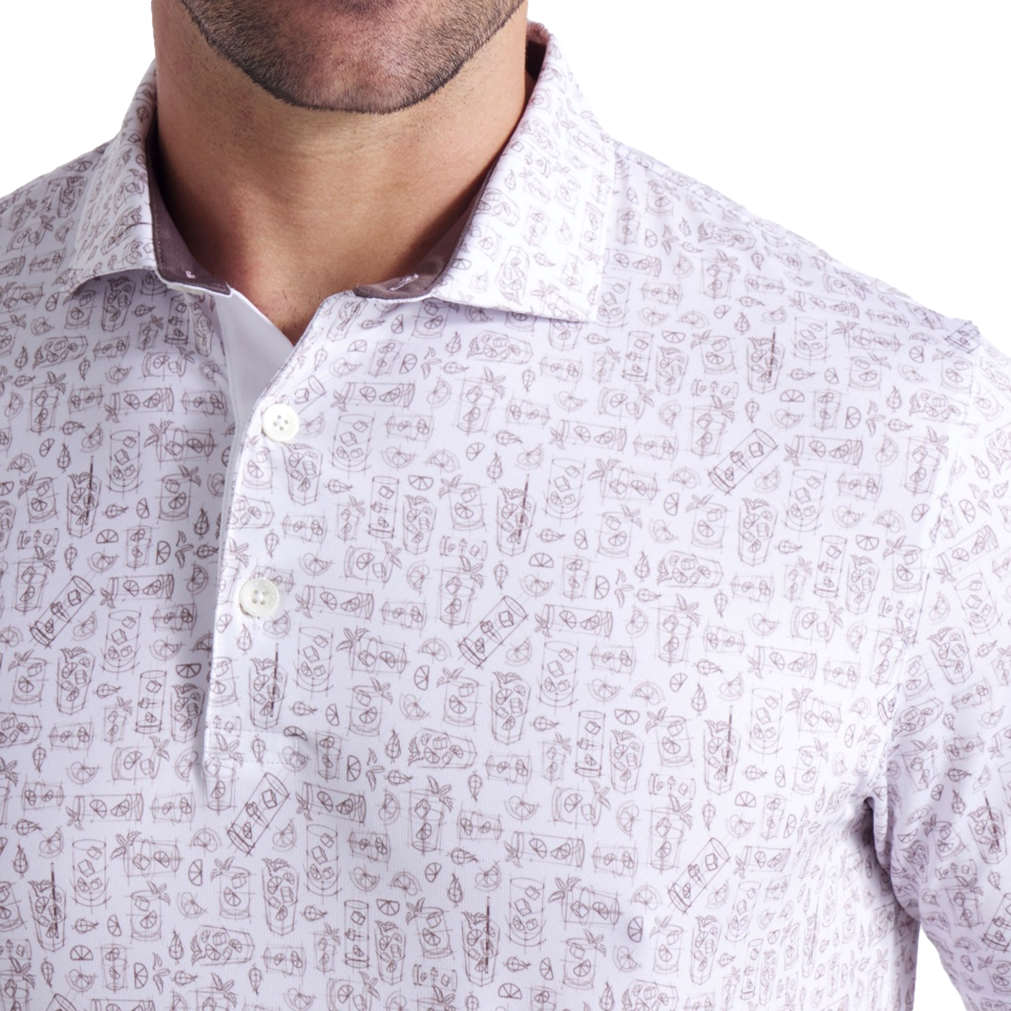 Puma X AP Sketch Print Men's Short Sleeve Golf Polo Shirt