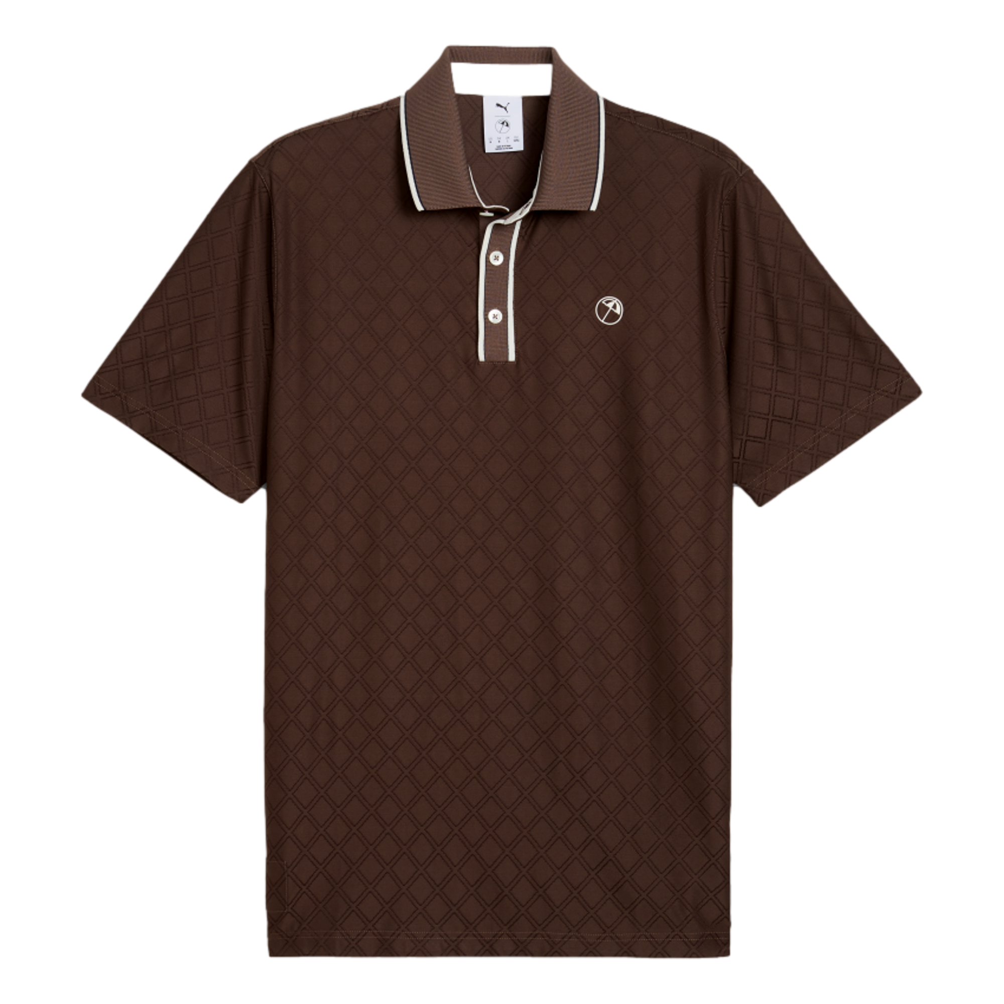Puma X AP Tipped Jacquard Men's Golf Polo Shirt