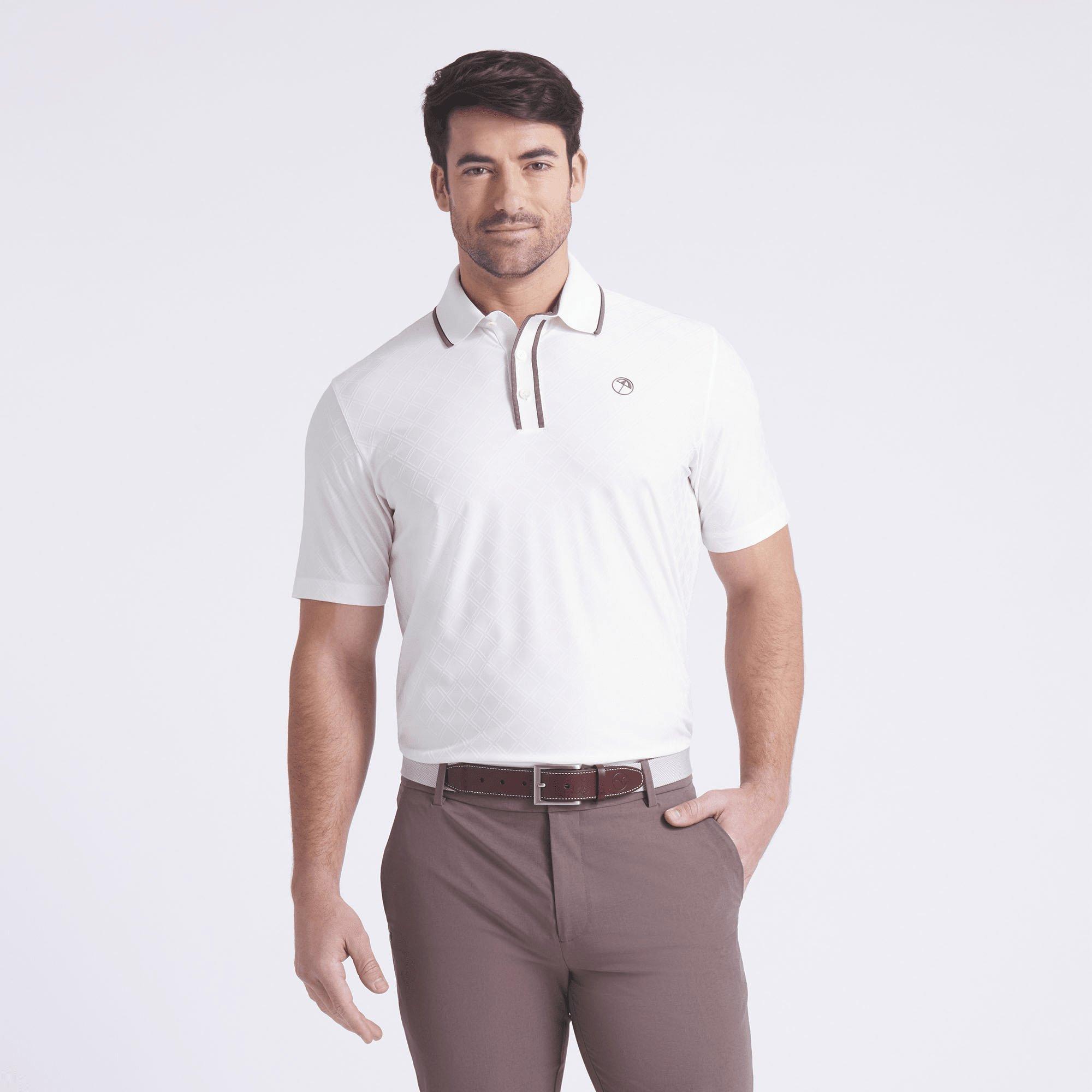 Puma X AP Tipped Jacquard Men's Short Sleeve Golf Polo Shirt