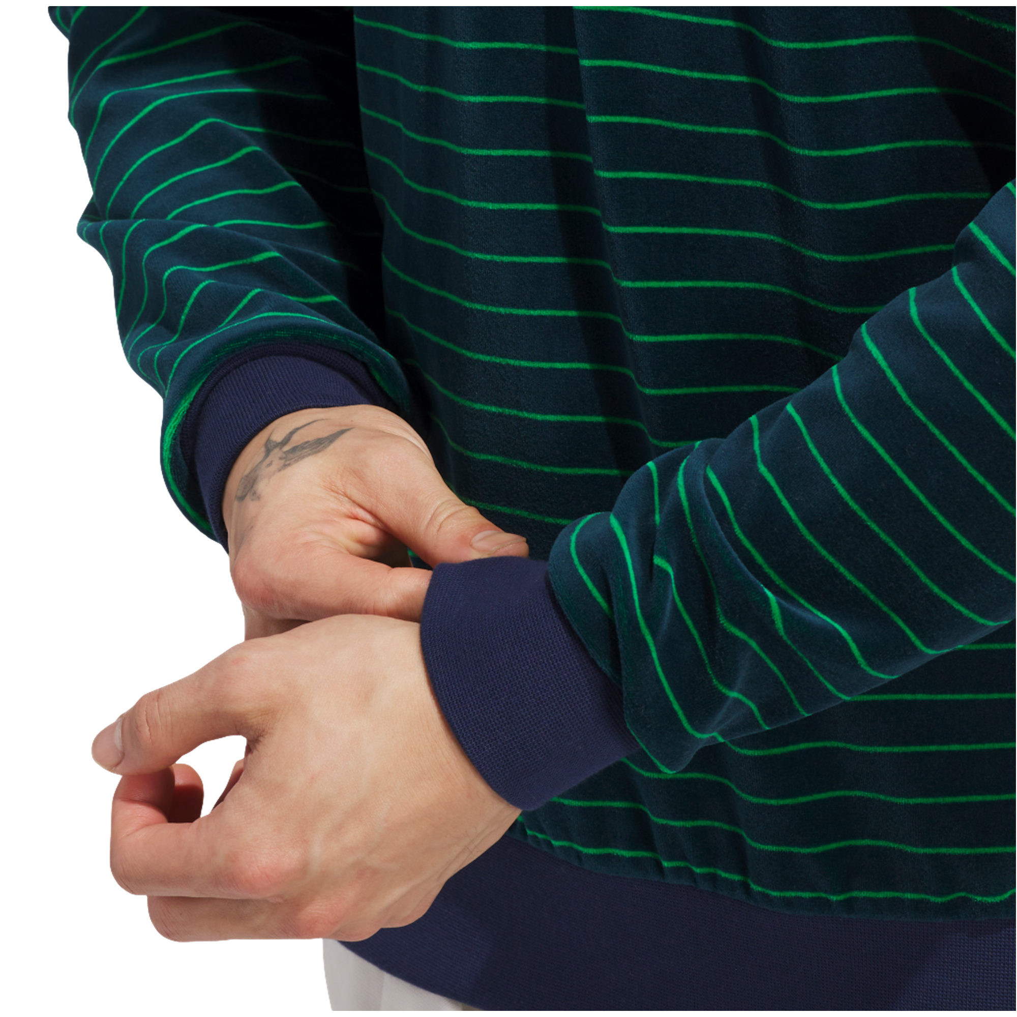 Originals Velour Mens Men's Long Sleeve Golf Polo Shirt